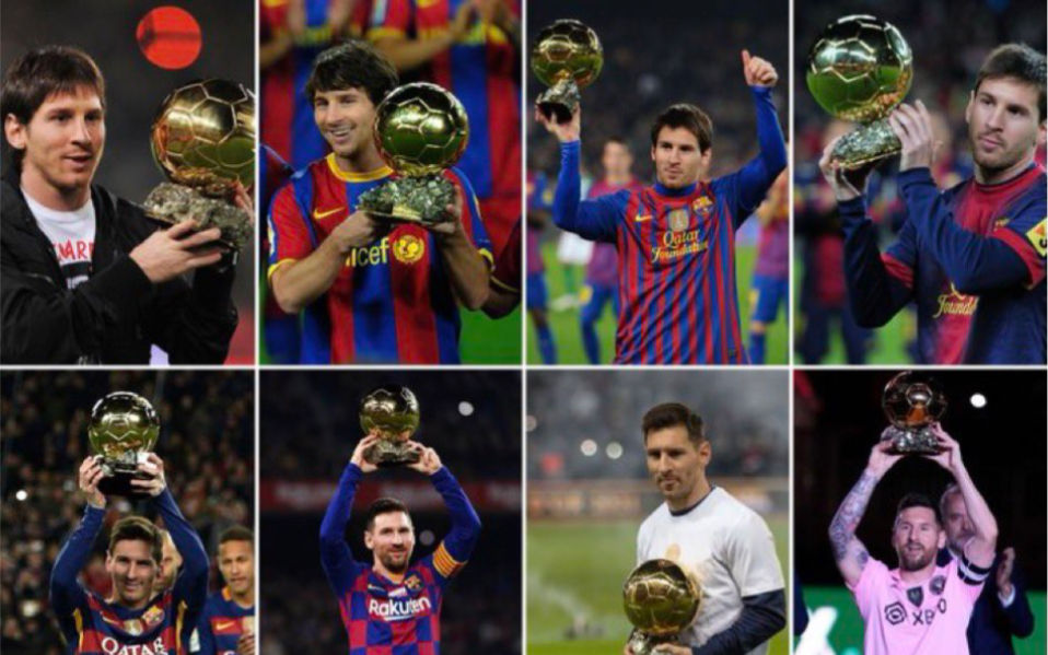 回顾梅西八座金球展示集锦!梅老八实至名归!