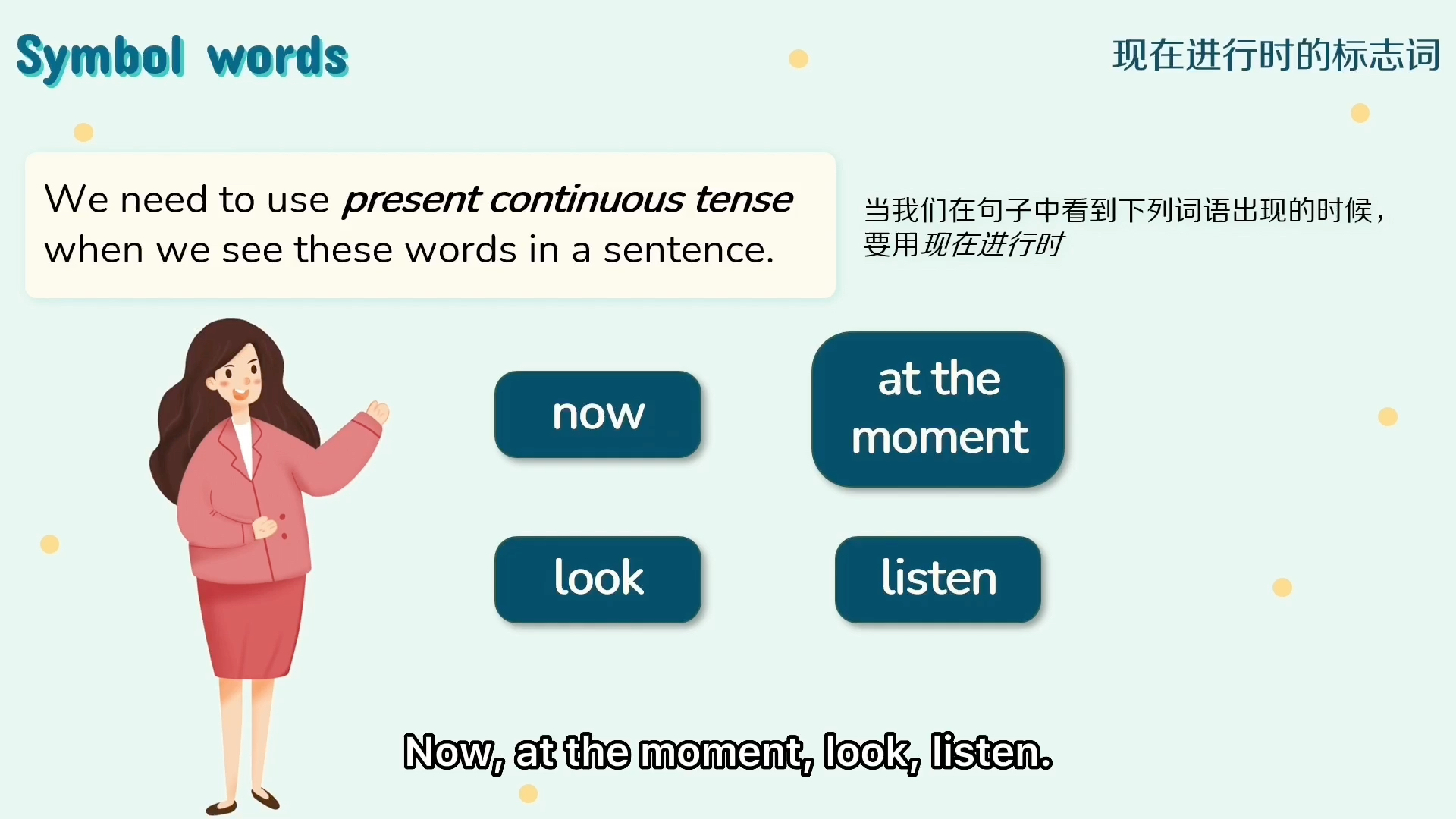 [图]PEP6 Present Continuous Tense微课