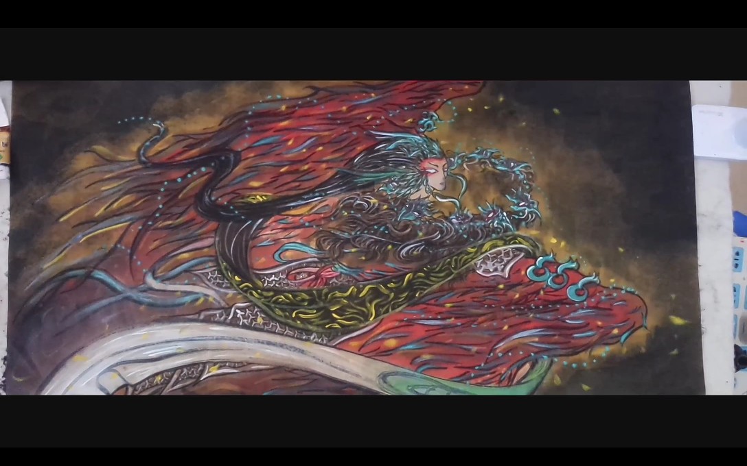 观山海——九凤.有神九首,人面鸟身,句曰九凤.