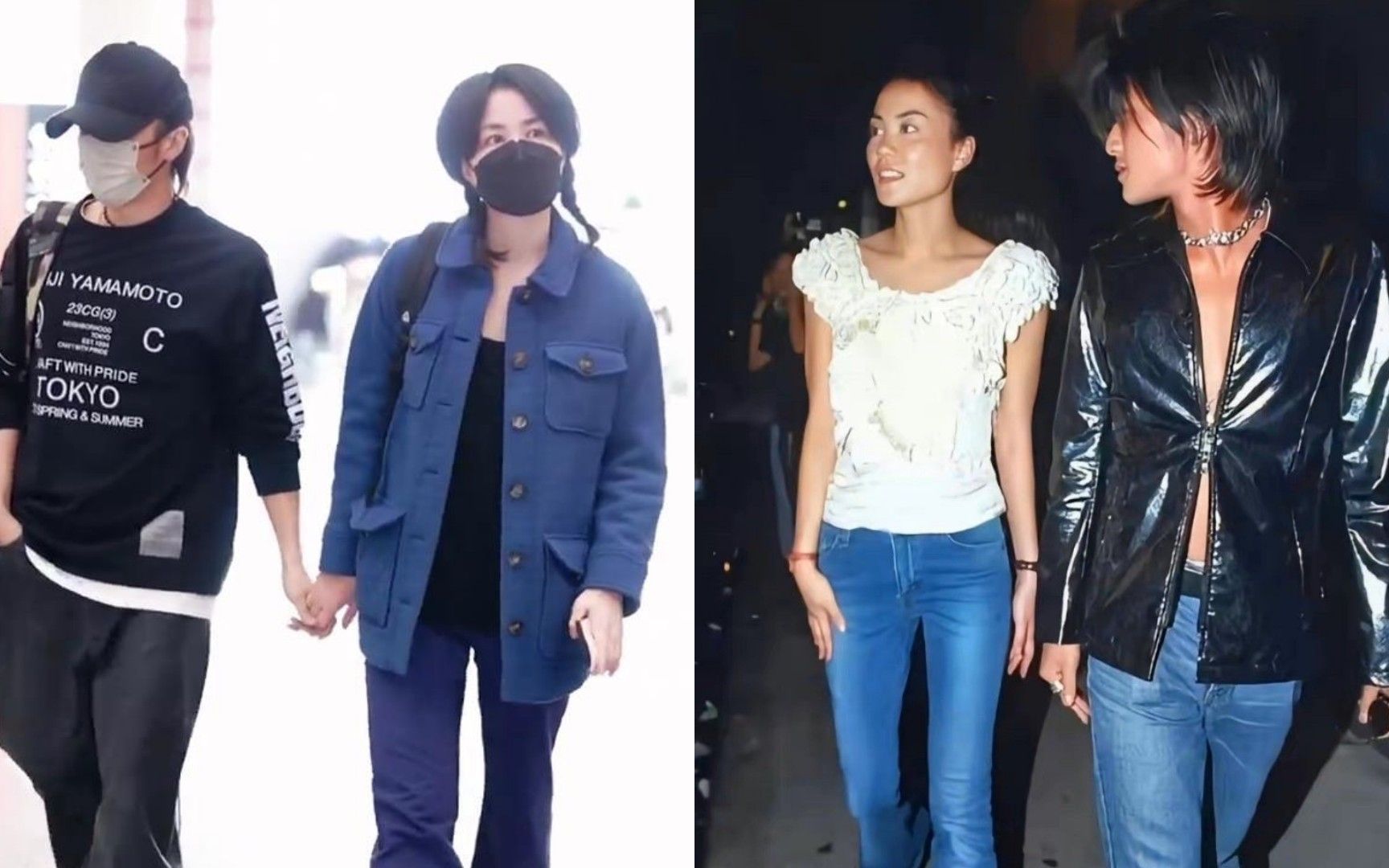 王菲谢霆锋合体现身机场!时隔23年久违同框,无视镜头一路牵手