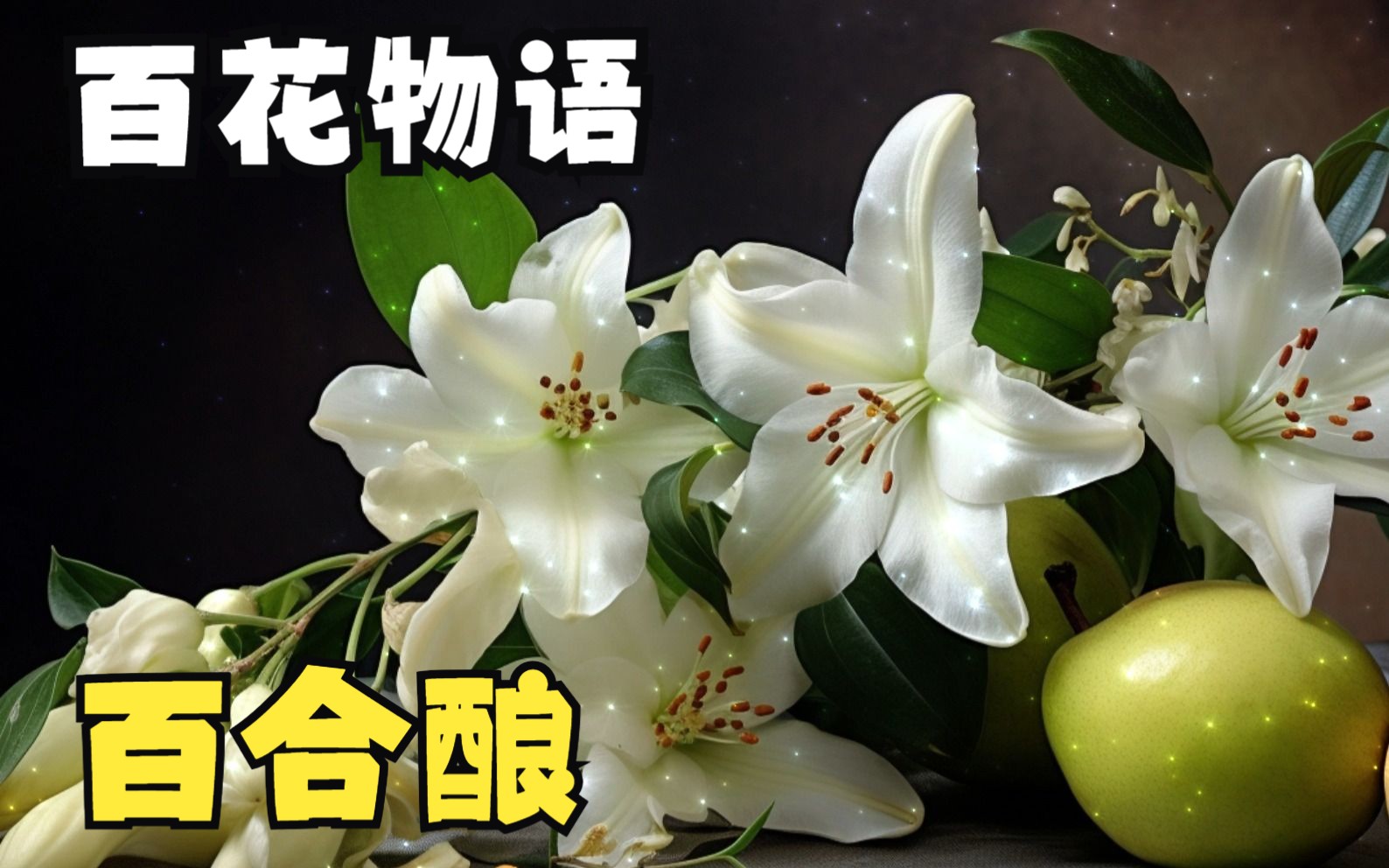 [图]【百花物语】百合酿：西方护身，东方养生，花好看，鳞茎好吃，安神，治咳嗽