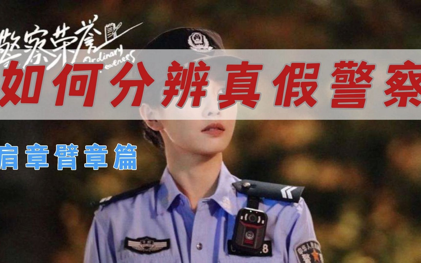 [图]如何分辨真假警察-肩章臂章篇