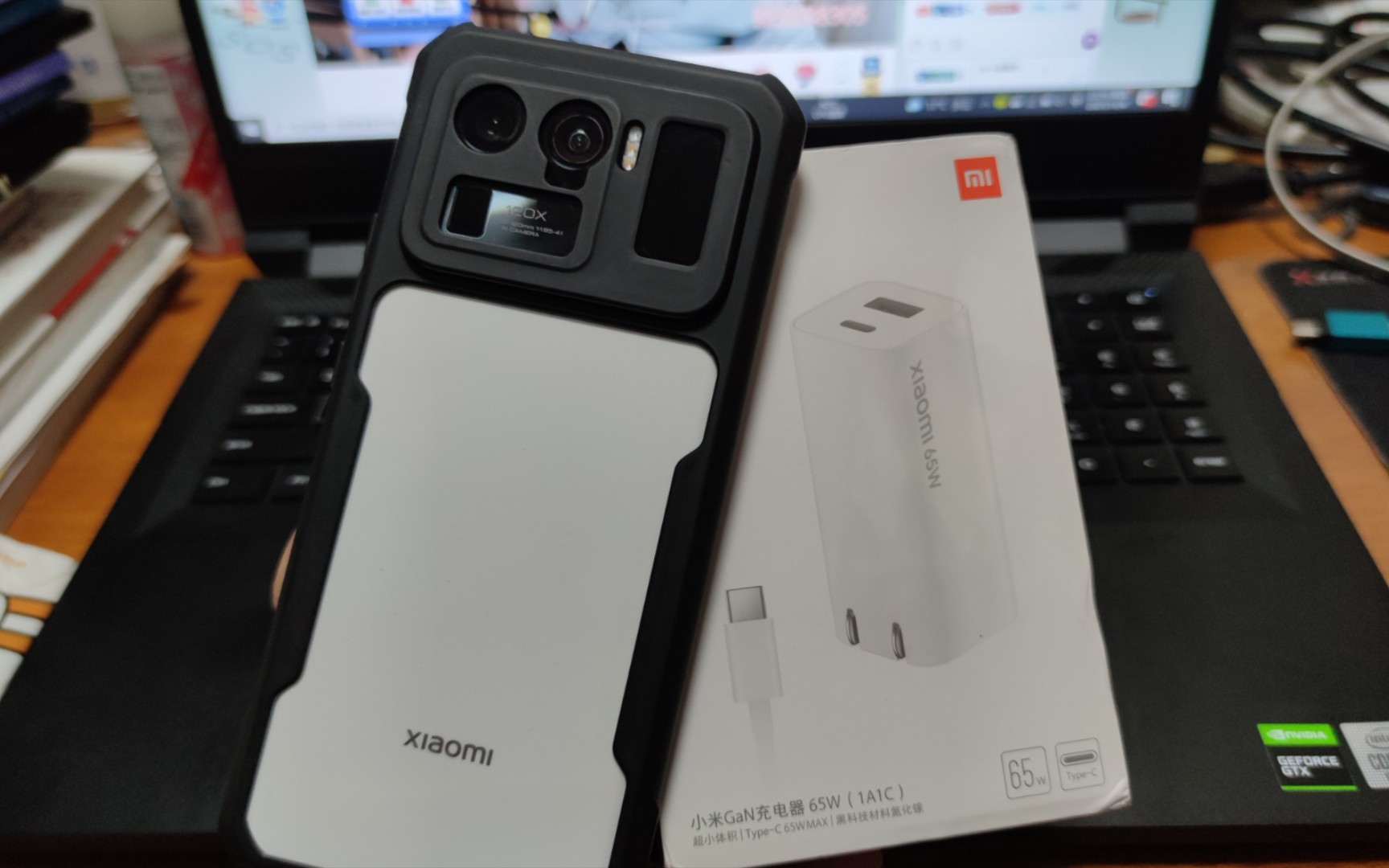 小米新版65瓦氮化镓gan充电器65w(1a1c)给小米11ultra充电多快能发挥