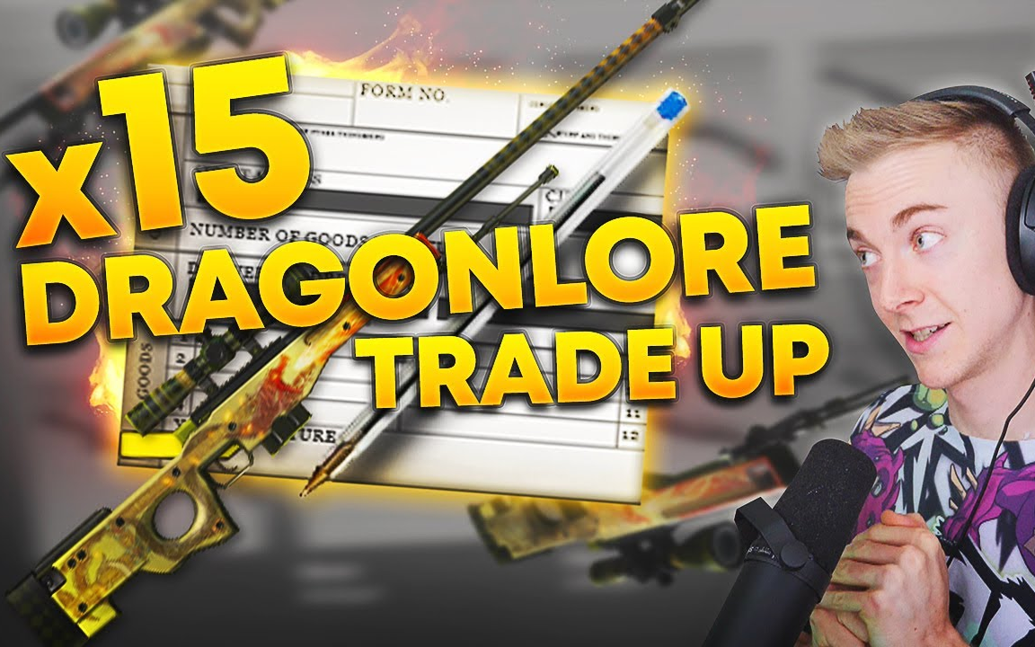 csgo - 15x dragon lore tradeup contracts in a row!