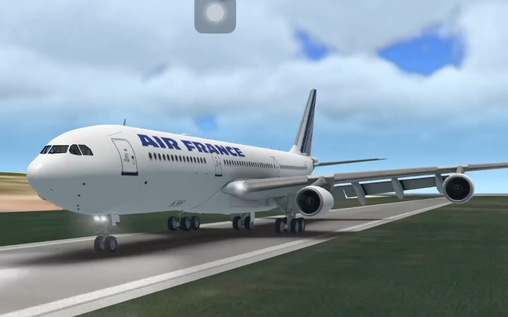 a340-200落600米跑道