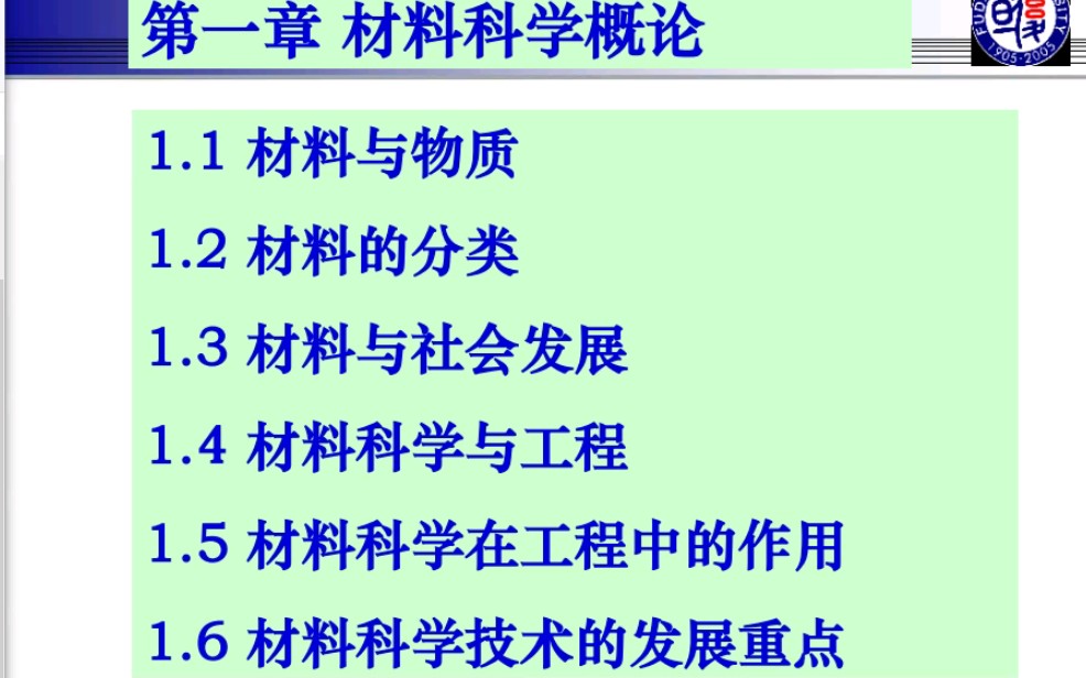 [图]复旦大学材料科学基础材料科学导论自用1.1