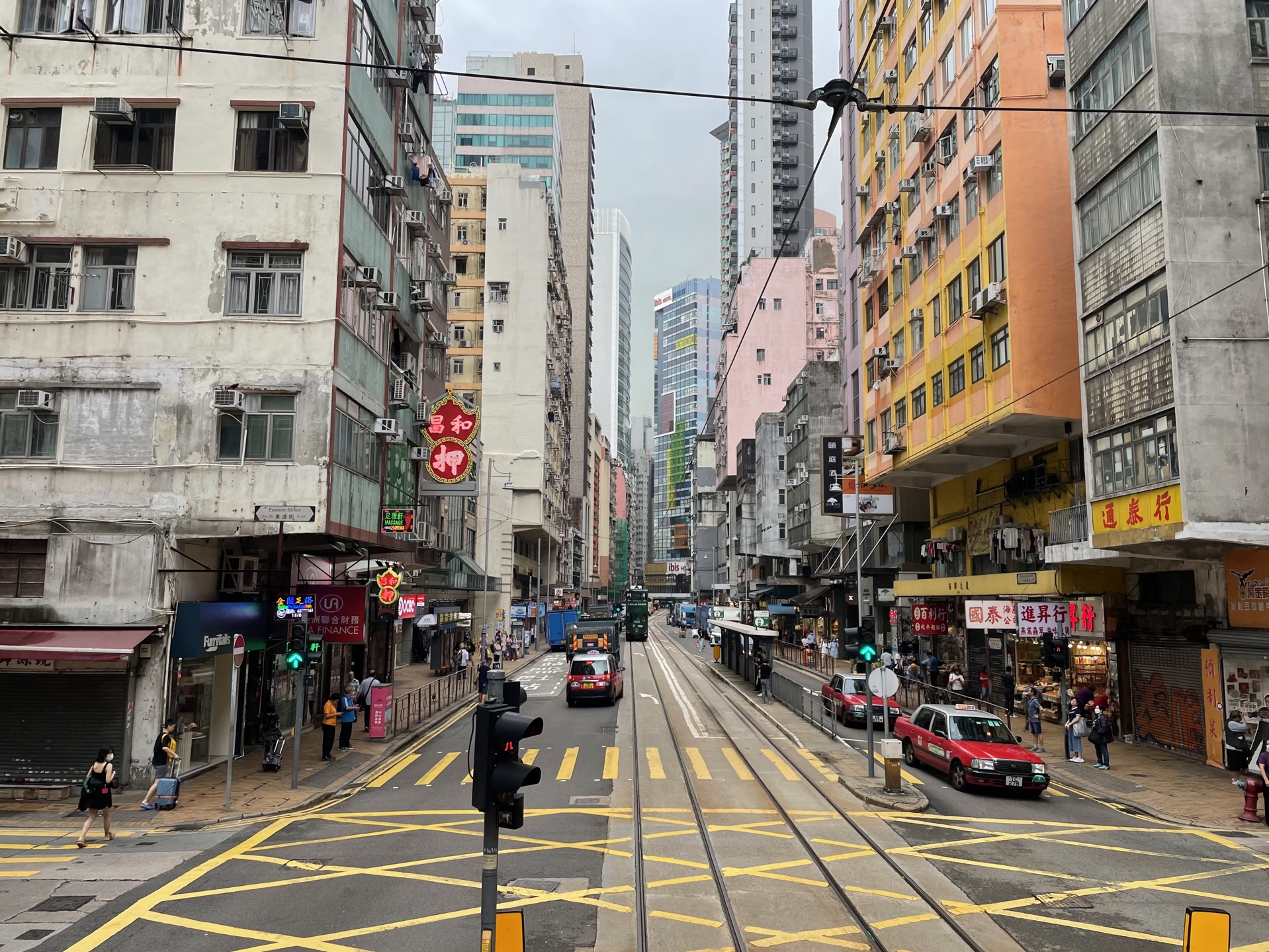 香港有轨电车"中环"街景拍摄
