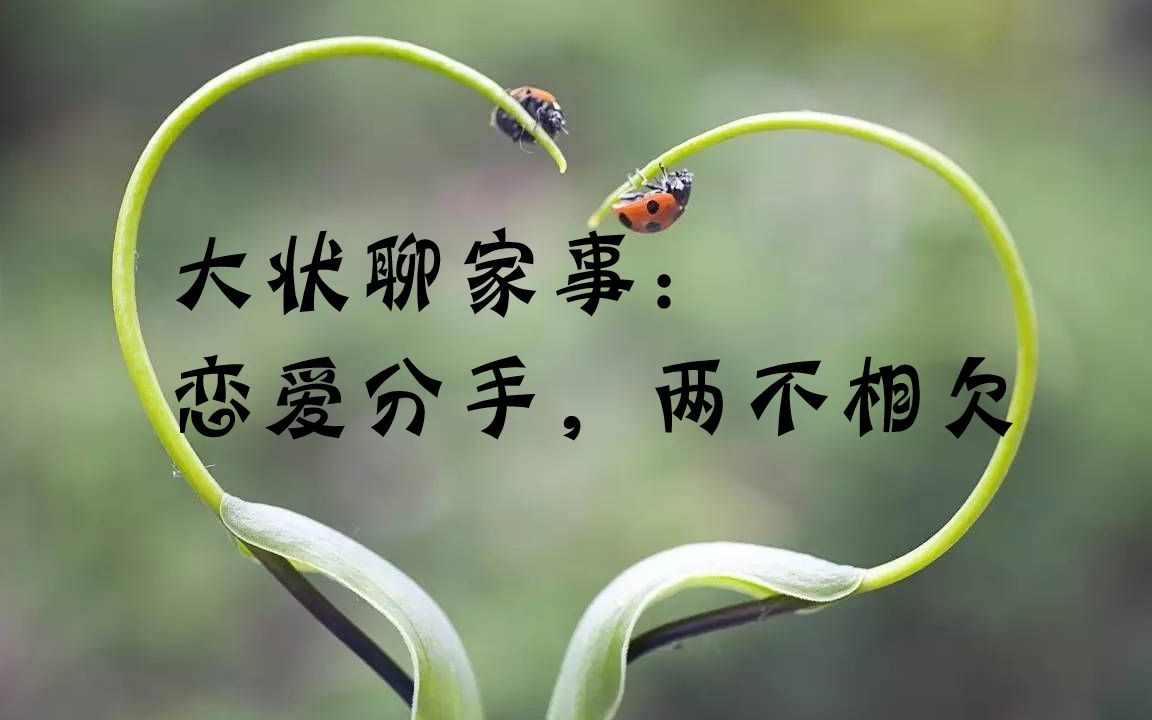 大状聊家事:恋爱分手,两不相欠_哔哩哔哩_bilibili