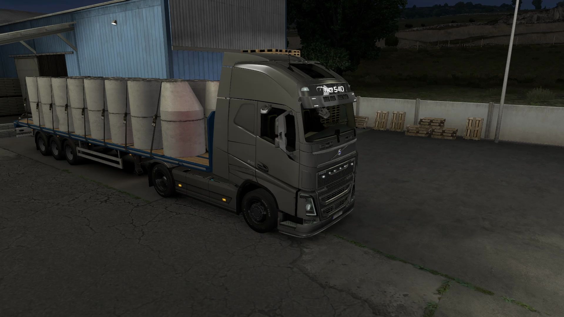 volvo fh16 540 在黑海某个地方运货#2(欧洲卡车模拟2)