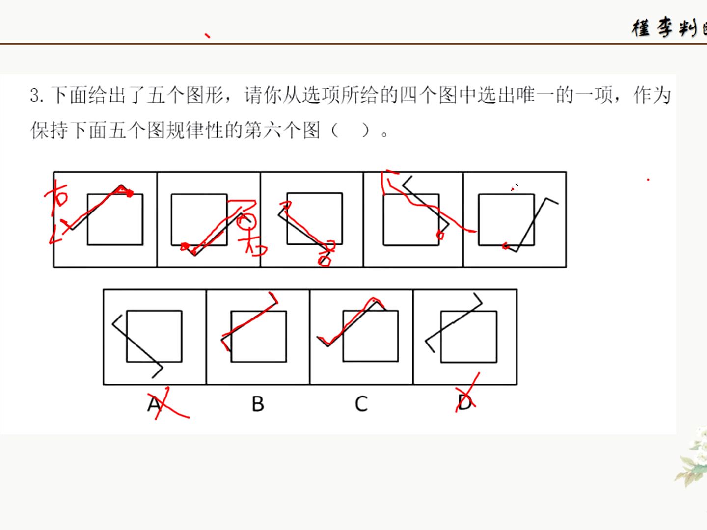 【图形推理】经典例题答疑哔哩哔哩bilibili