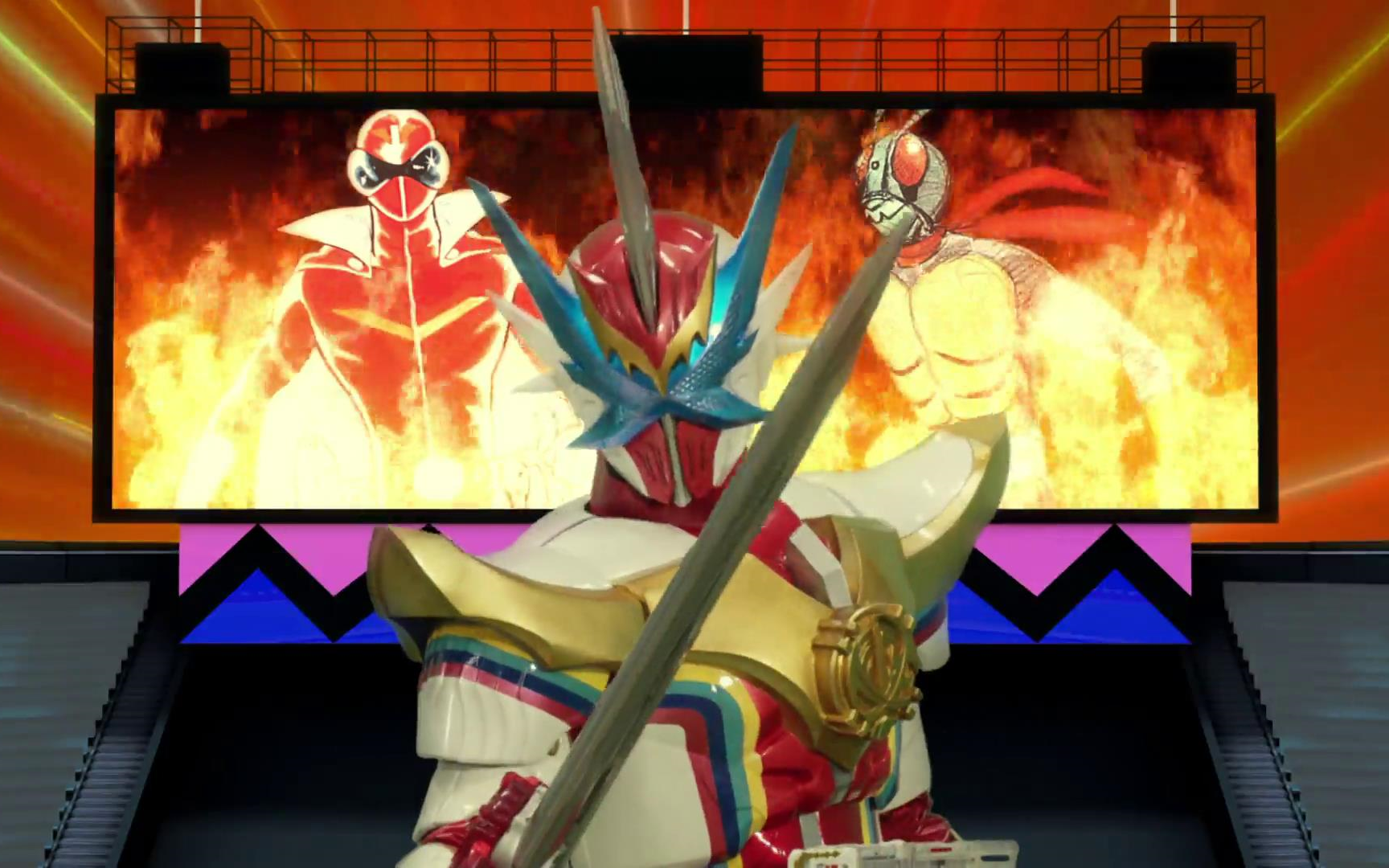 【字幕】超级英雄战记 飞羽真新形态登场部分