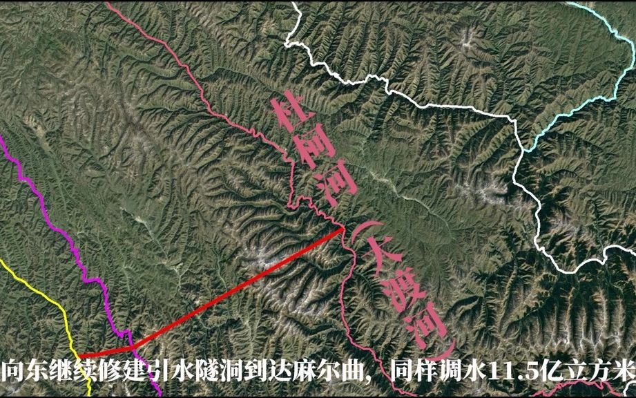 南水北调西线工程,建成后将有效缓解西北缺水,设计线路了解一下哔哩哔哩bilibili