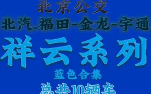 Скачать видео: 【北京公交】北京公交祥云新车系列 蓝色涂装合集