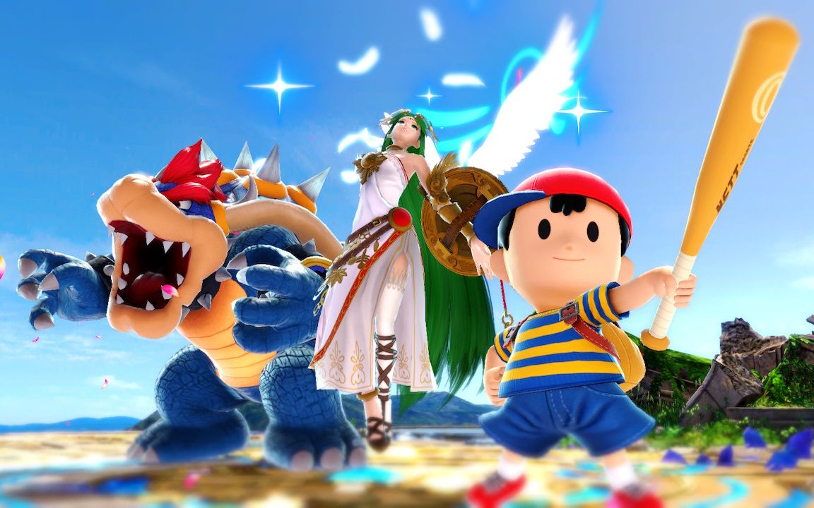 任天堂明星大乱斗主力集锦(2021初)奈斯-帕露缇娜-库巴_哔哩哔哩_bili