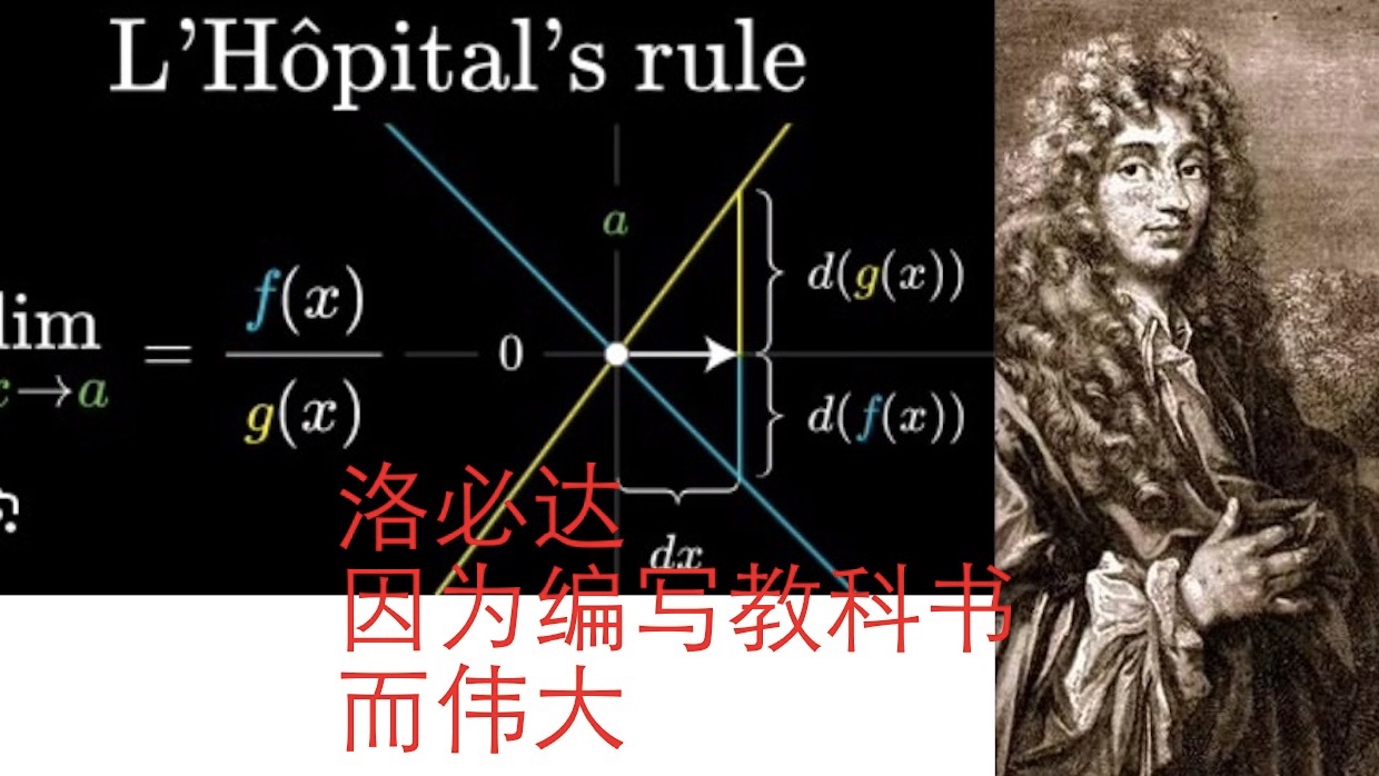 数学史(47)洛必达(1661 1704)编写了第一本微积分教科书,社会地位高的人的光辉榜样,他对学习的热爱促使他在短暂的一生中把大部分时间奉献给科...