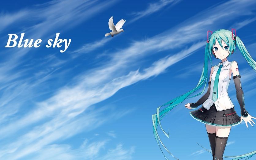 [图]【初音ミクV4X】【蓝天】Canon翻调自填词曲