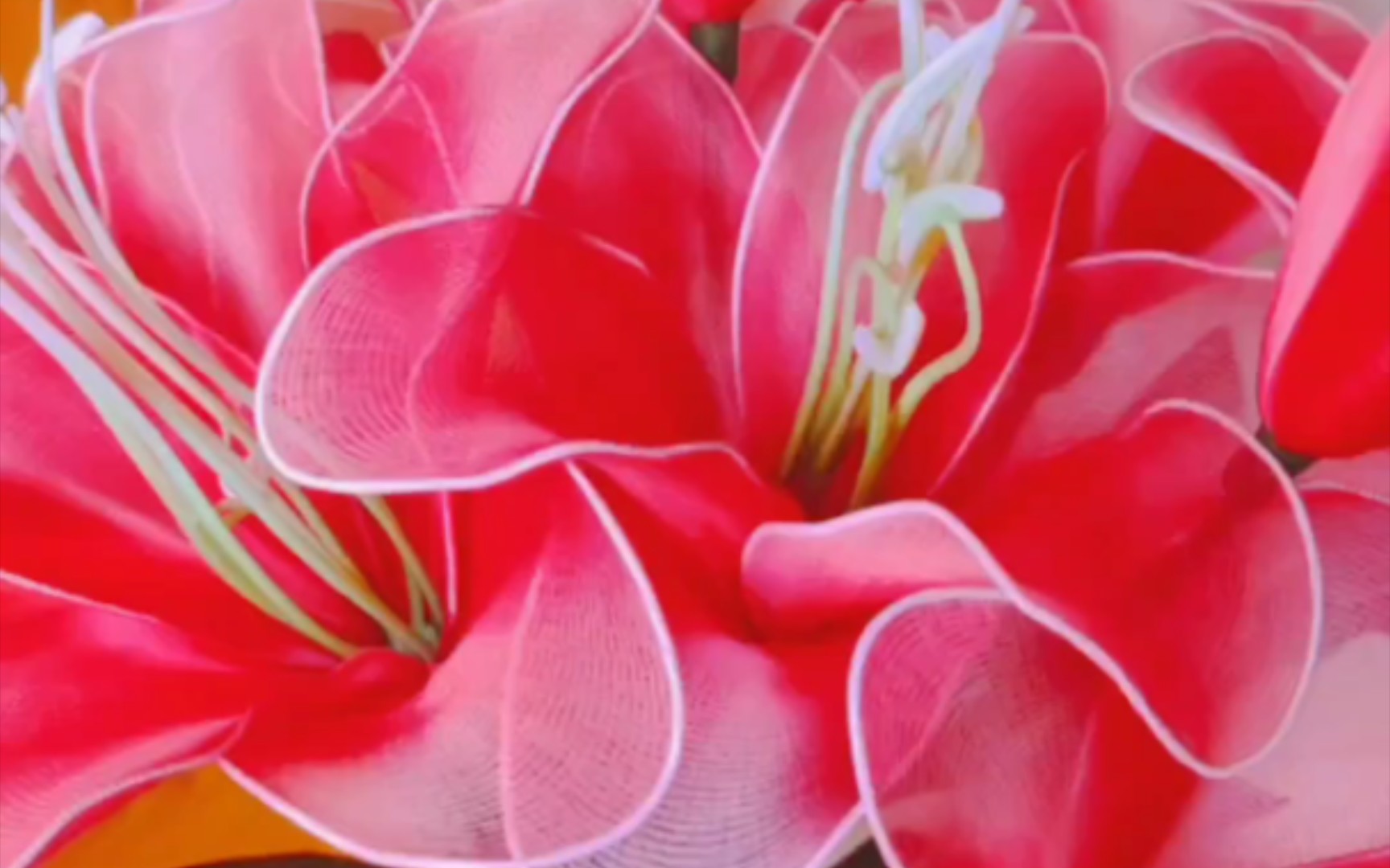 手工丝网花百合