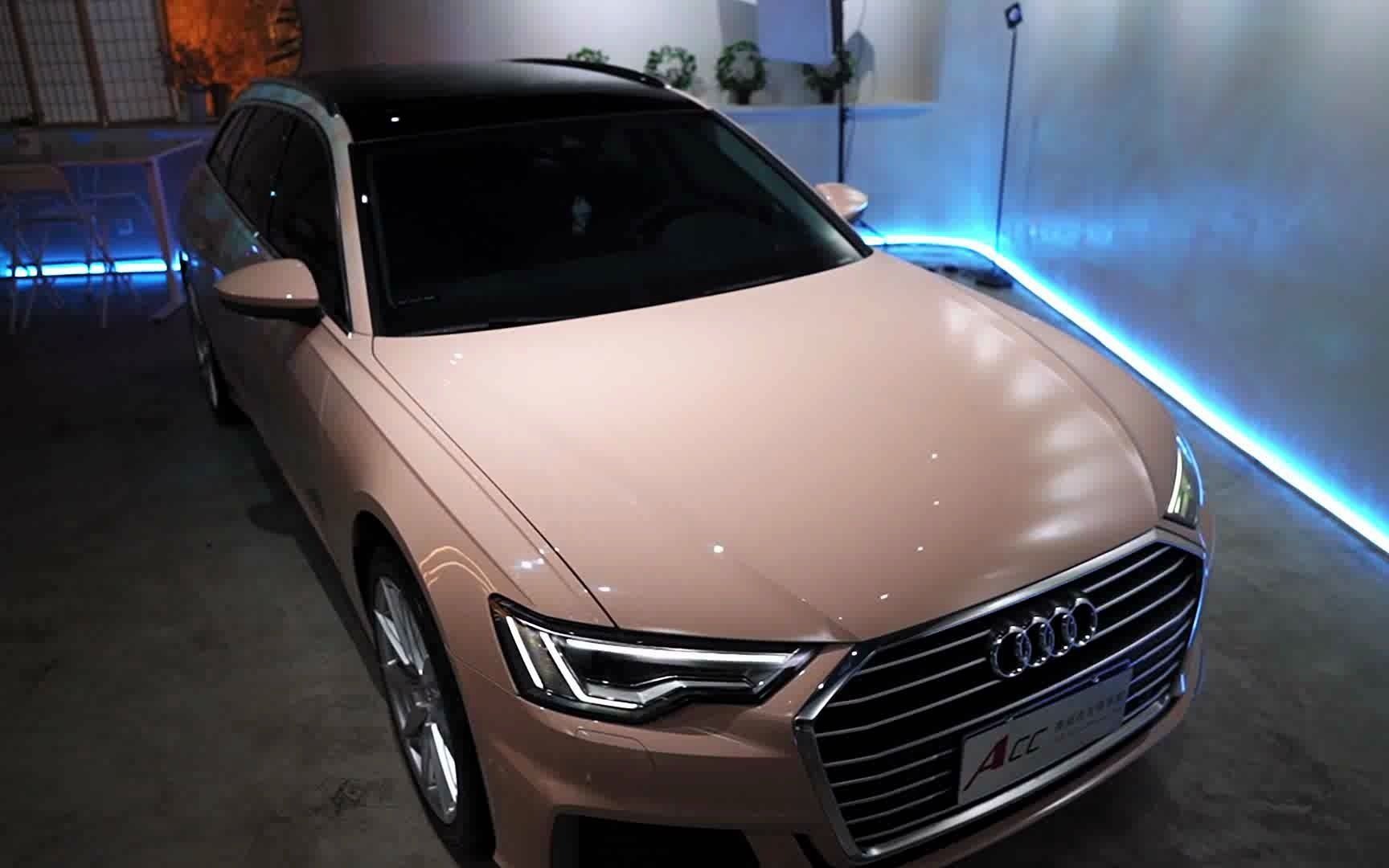 特意为这辆奥迪a6 avant亮奶咖色车身拍的一组小视频 你心动了吗?