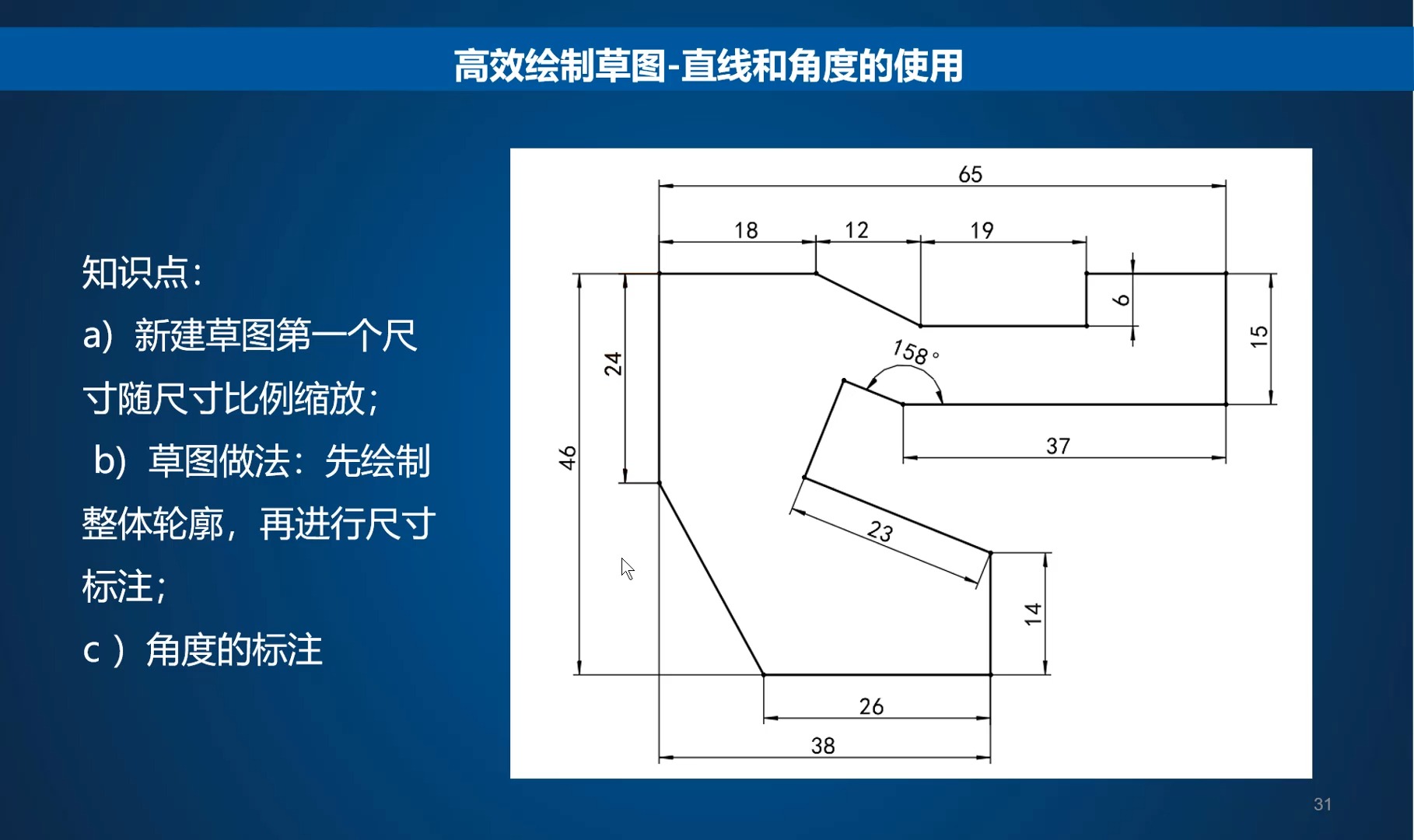 2.2草图绘制直线和角度的使用哔哩哔哩bilibili