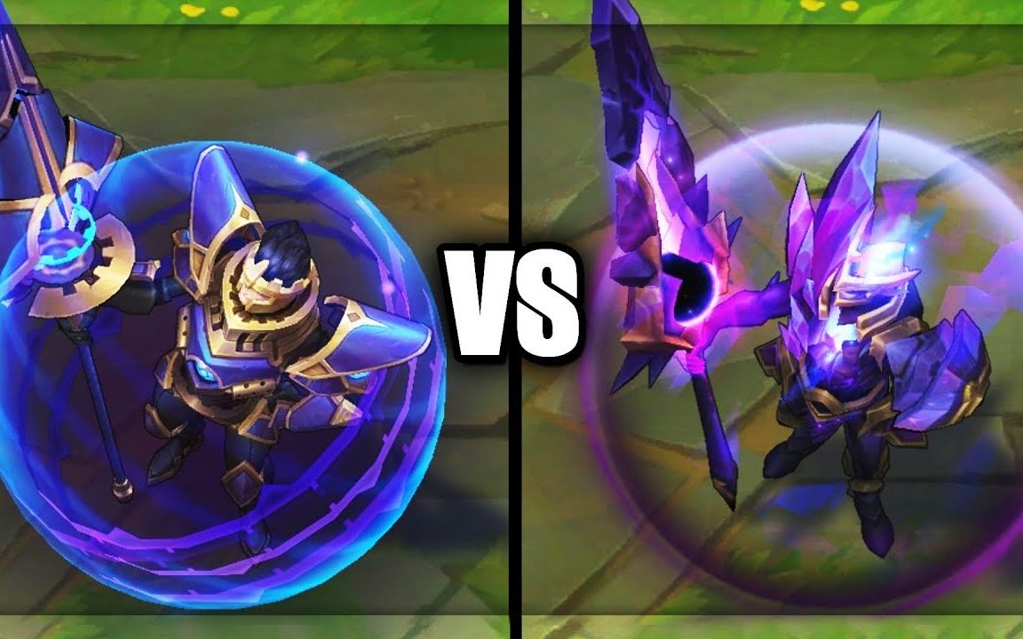 【皮肤对比】皇子 死兆星 . vs . 海克斯科技