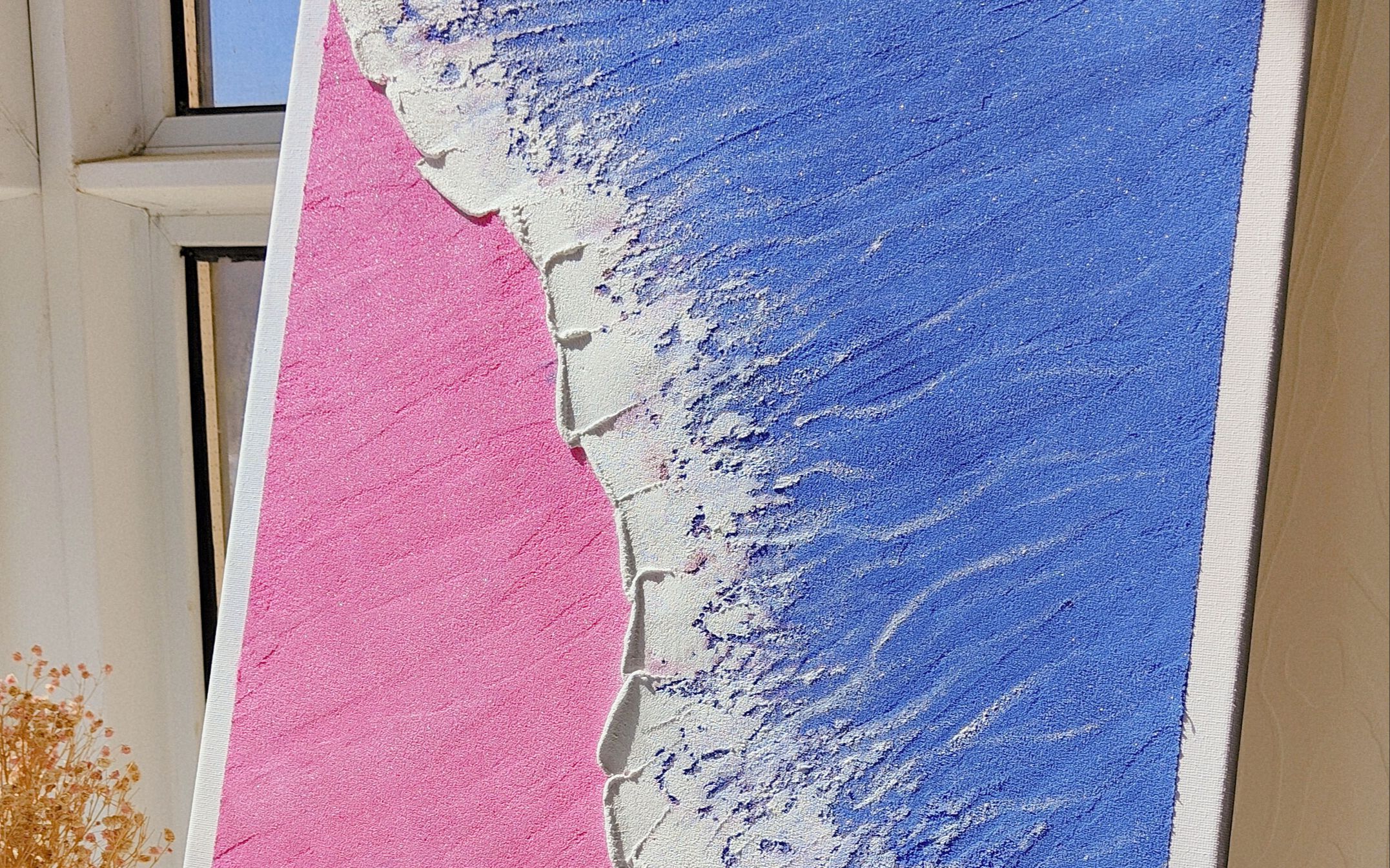 粉蓝色海洋,最喜欢的两种颜色的碰撞,效果还不错哦