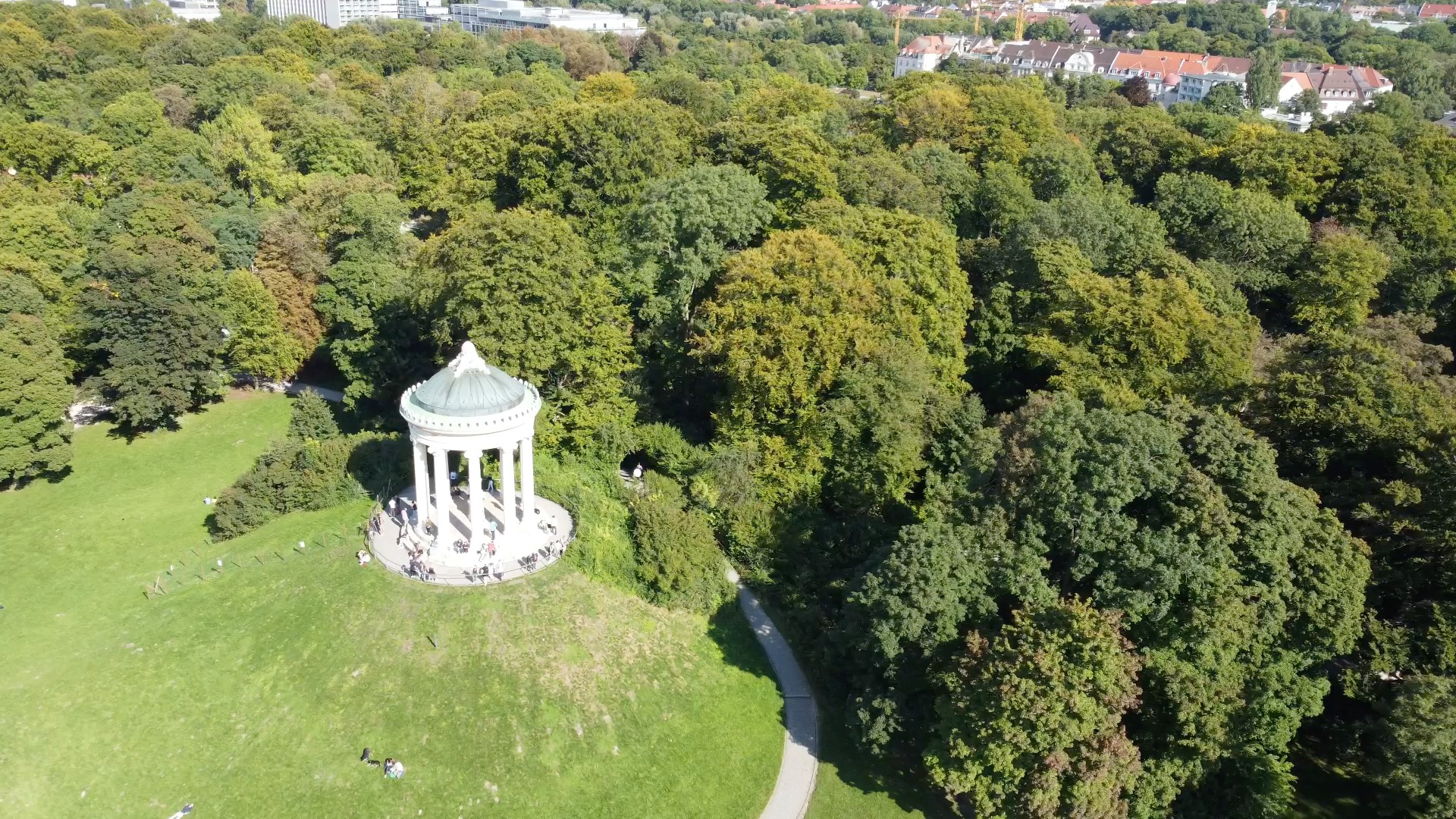 大疆mini2德国慕尼黑英国花园航拍