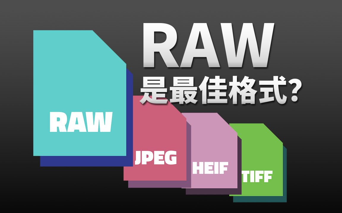 拍照格式怎么选?解析RAW与JPEG区别,而HEIF和TIFF又有什么优点哔哩哔哩bilibili