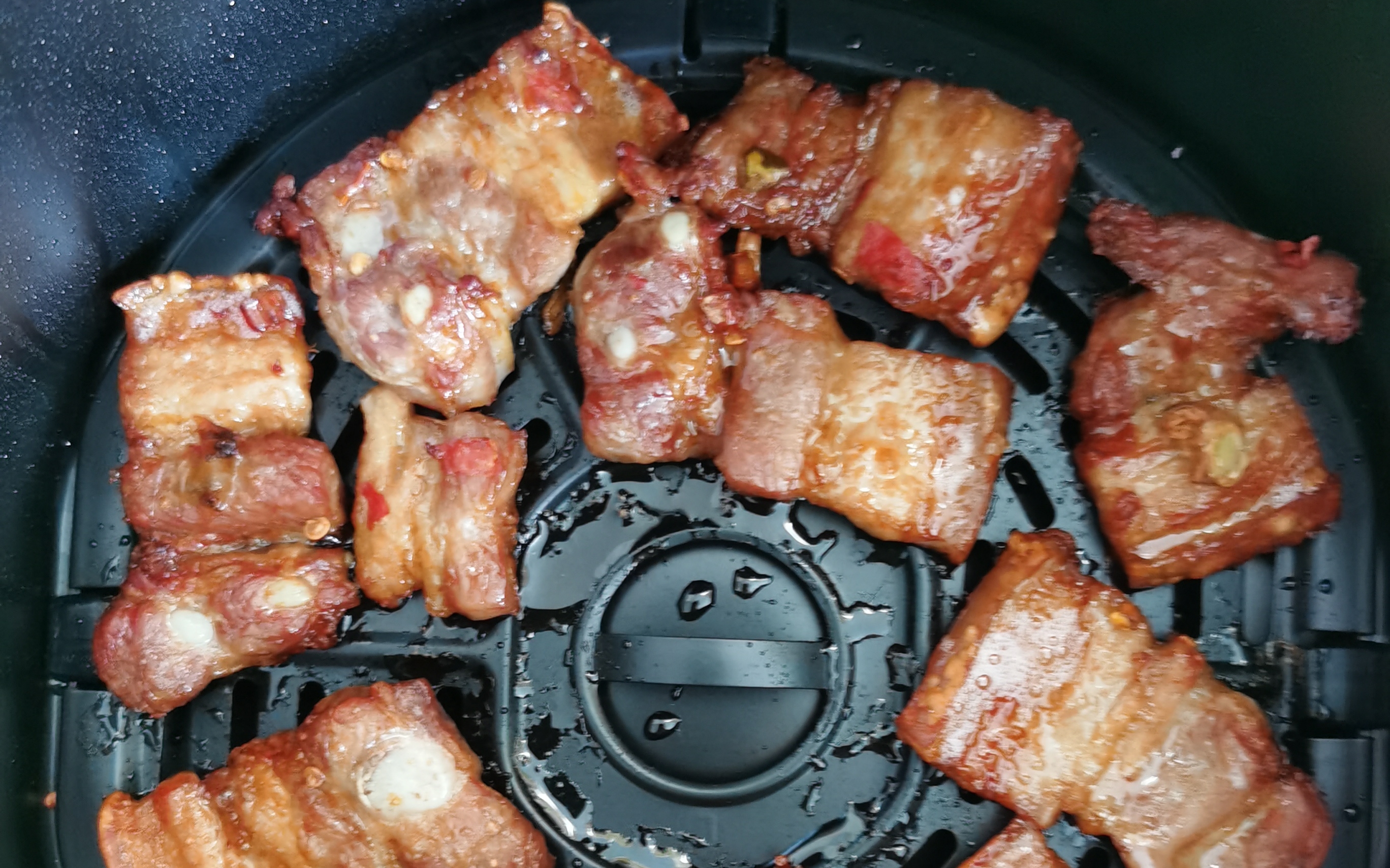 空气炸锅烤五花肉,荤食合集