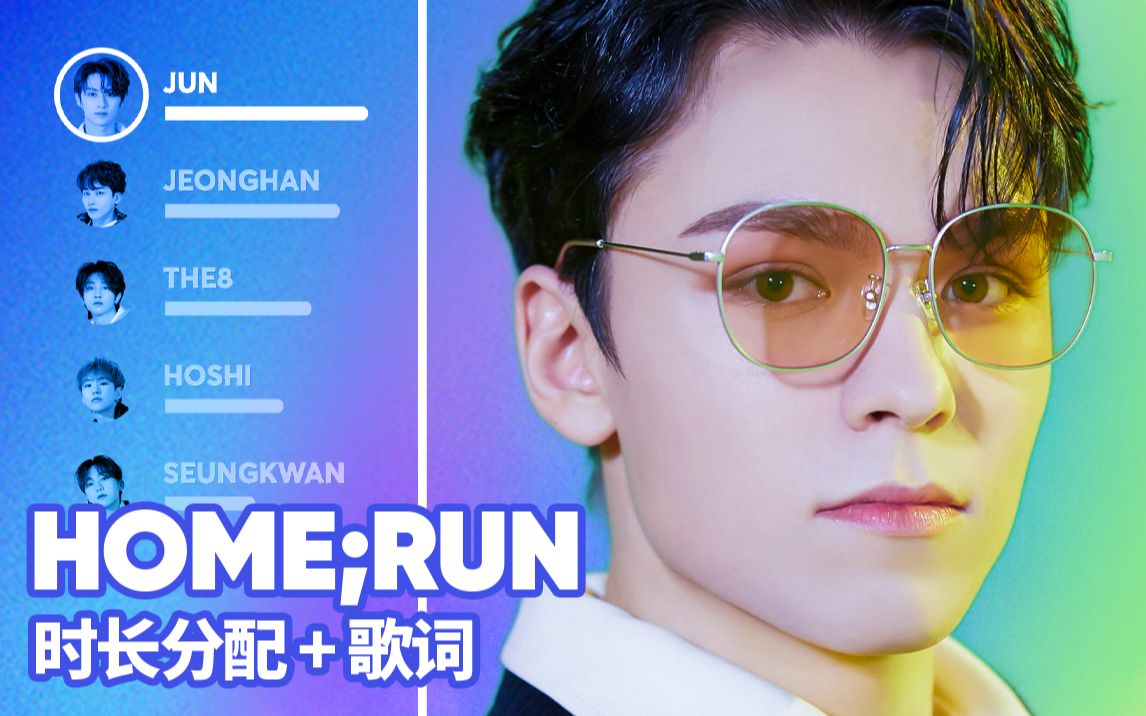 [图]SEVENTEEN - HOME;RUN 时长分配+歌词 冲呀应求