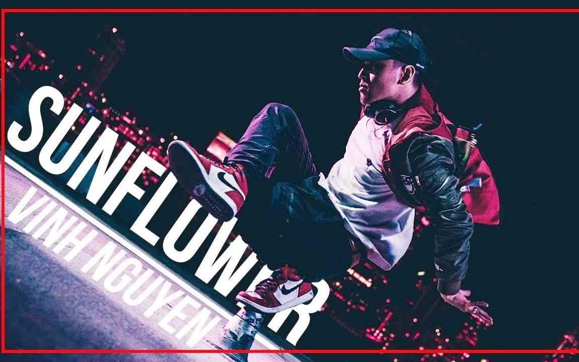 【忍者团kinjaz】vinh nguyen夜晚天台帅炸urban齐舞编舞sunflower