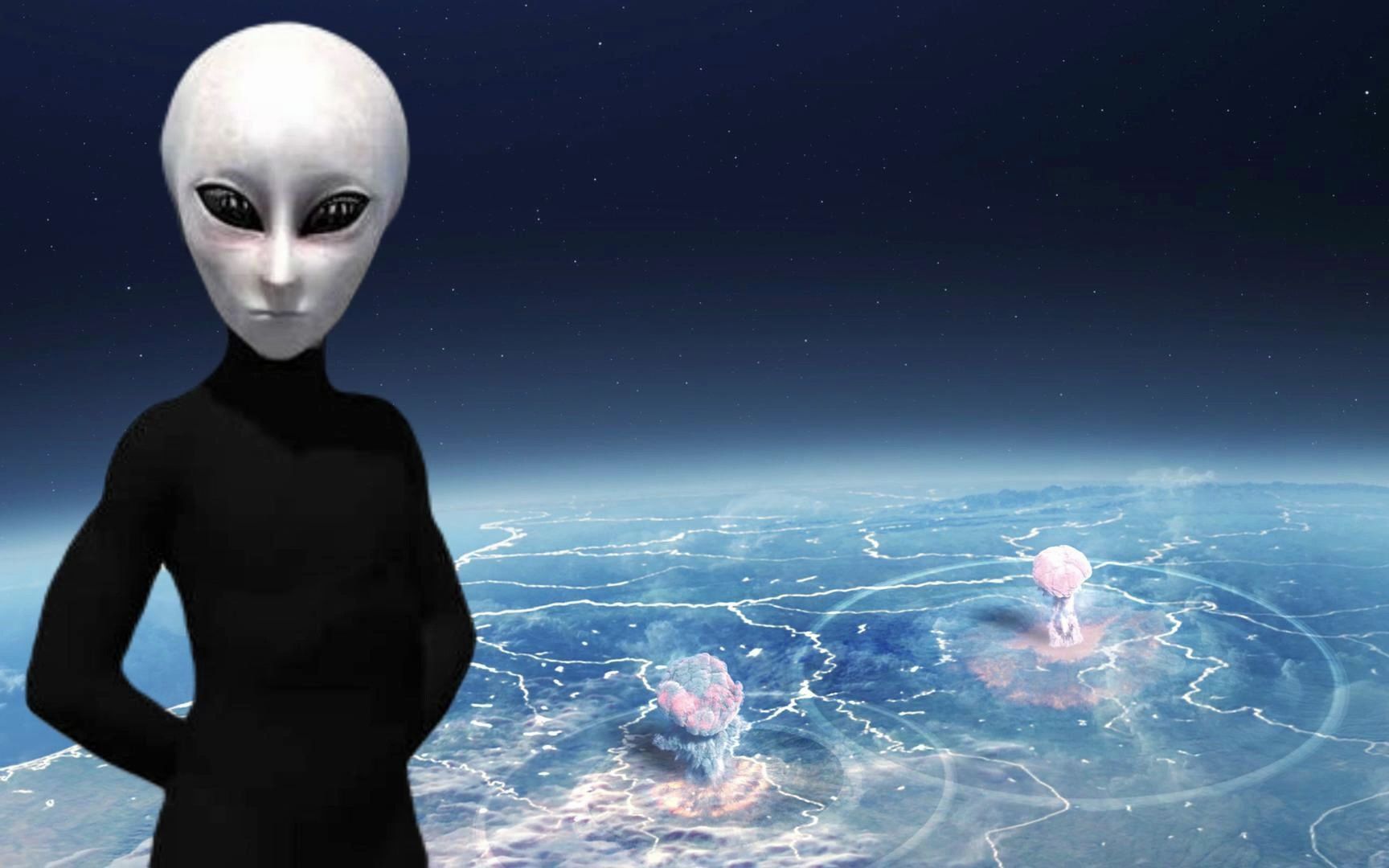 外星人不允许人类破坏宇宙网道 拜登会见了三名外星人 四