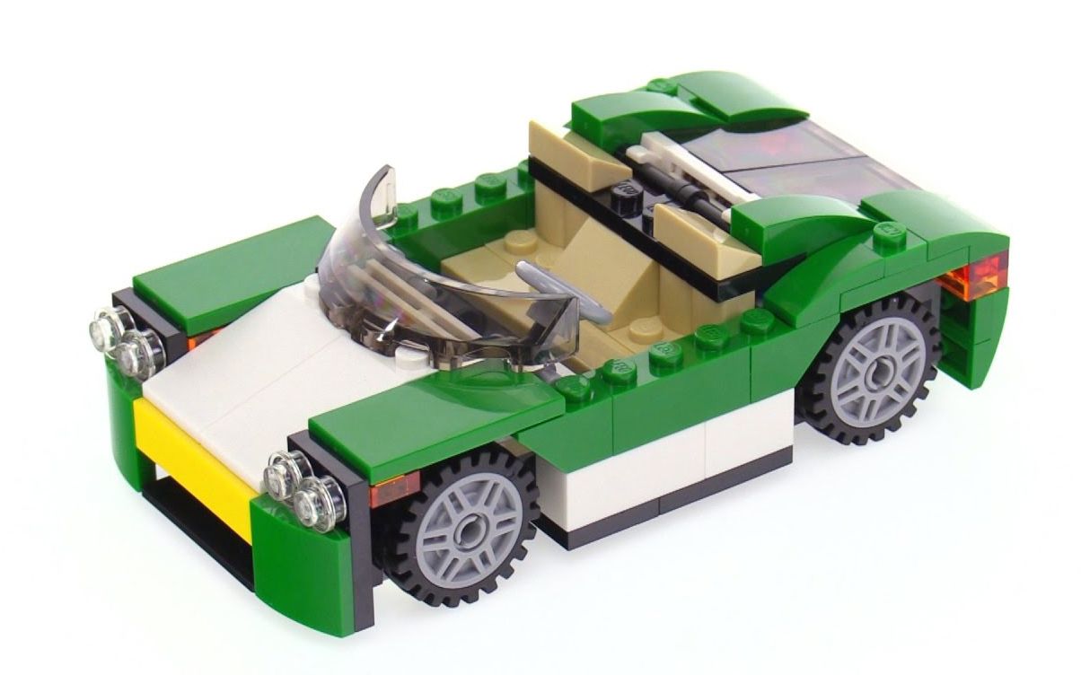 乐高 lego 31056 创意百变3合1 绿色敞篷车 2017速拼评测