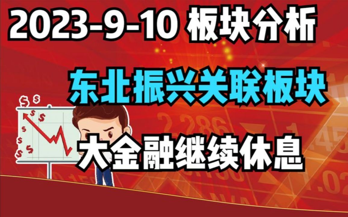 【23910 板块分析 独家解读】东北振兴关联哪个板块?大金融板块继续休息哔哩哔哩bilibili