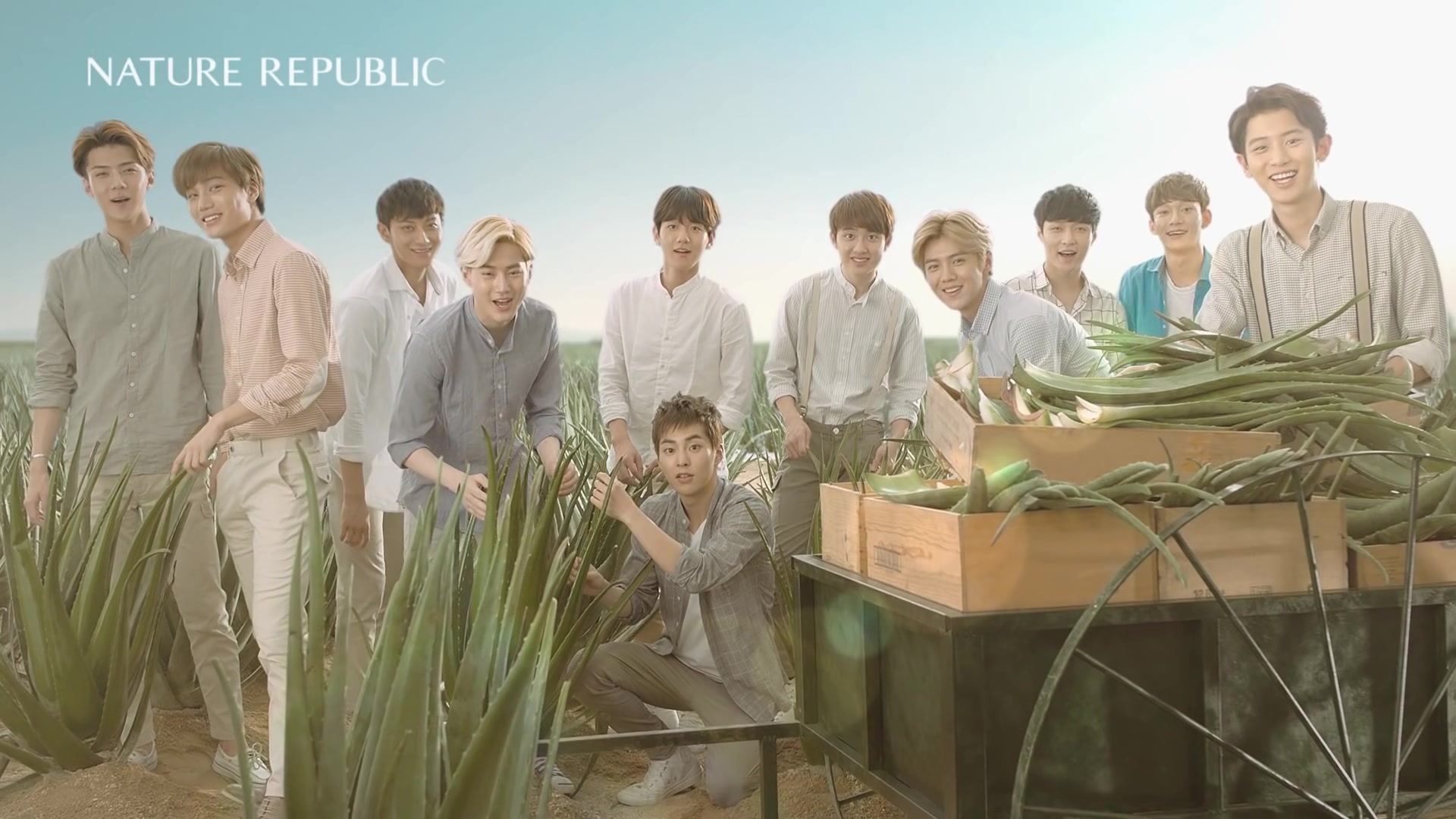 【exo】自然乐园nature republic广告及拍摄花絮 超全合集【1080p】
