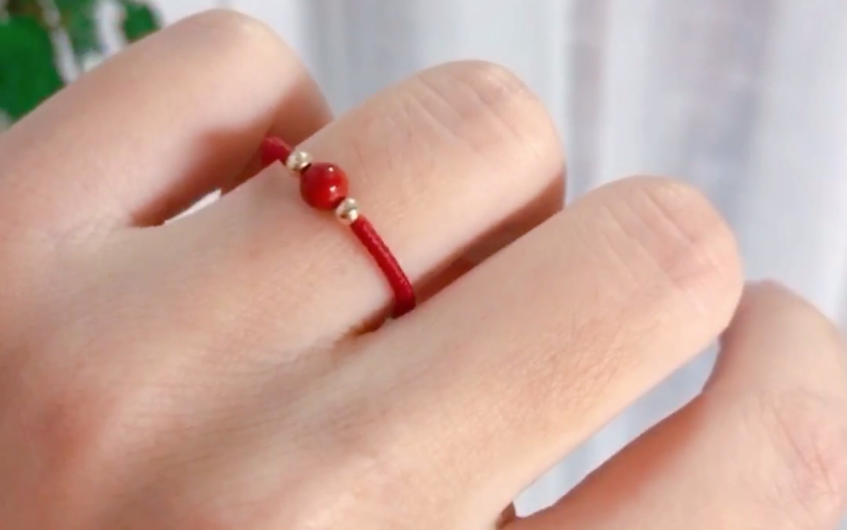 千代手绳 金刚结红绳戒指 辟邪祈福