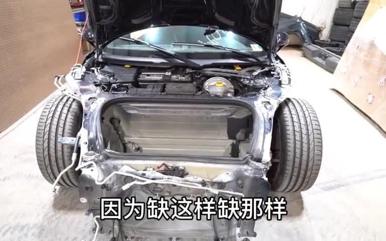 小伙预算10万美元翻新一辆保时捷911turbo事故车,车头零件都没了哔哩哔哩bilibili