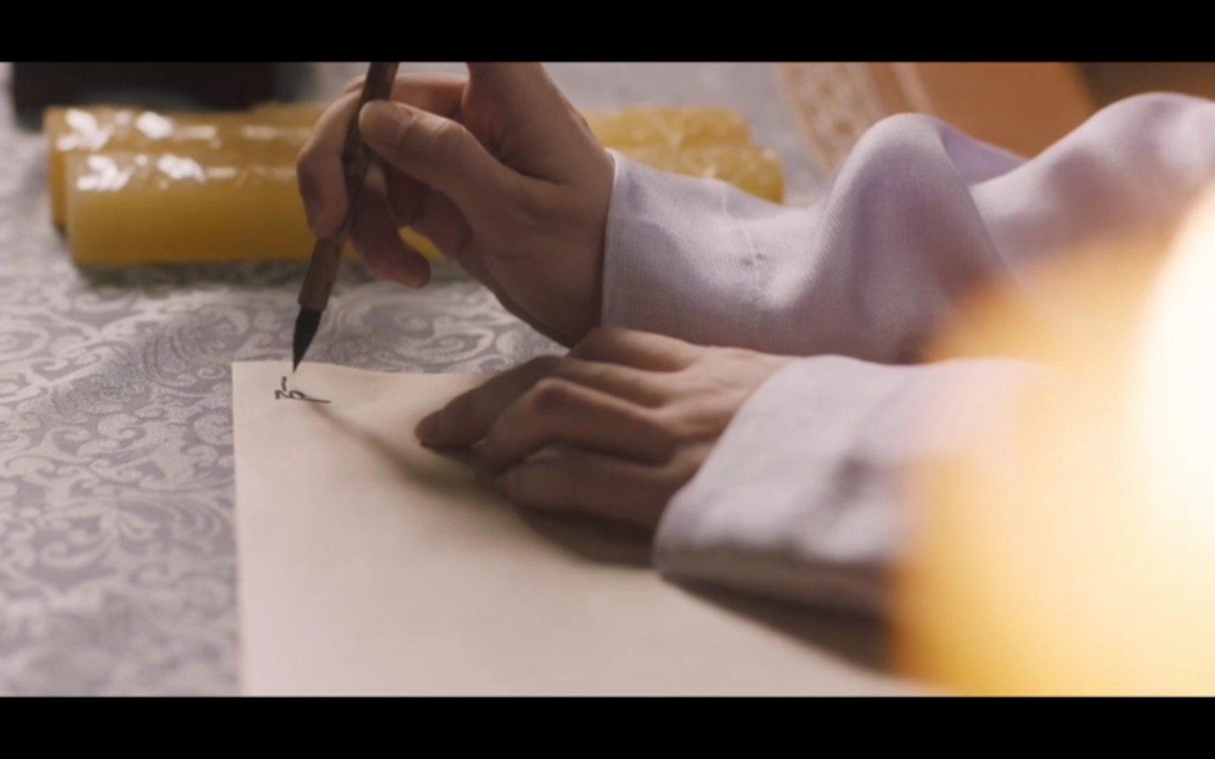 古风空境~周16握紧拐杖跪拜起身走藏书阁写字递礼单