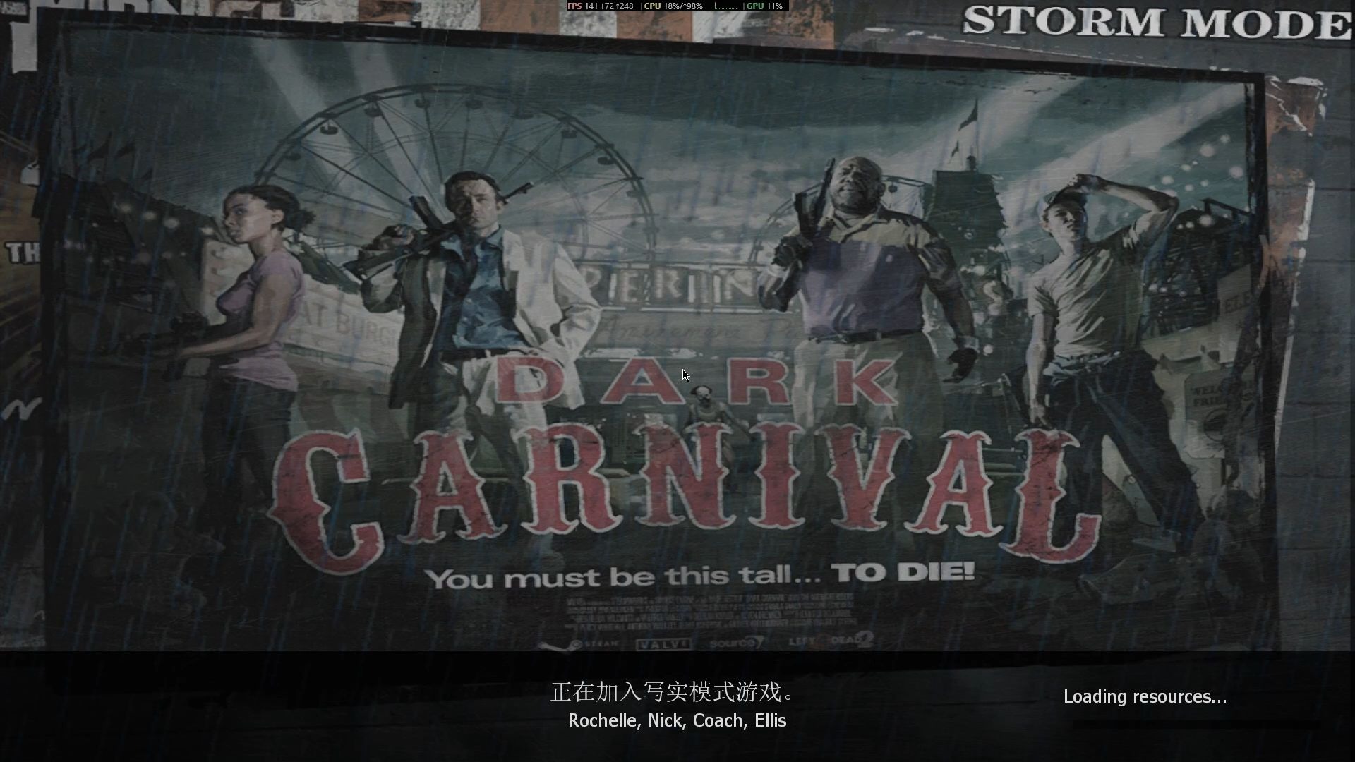 left 4 dead 2 黑色狂欢节暴雨版