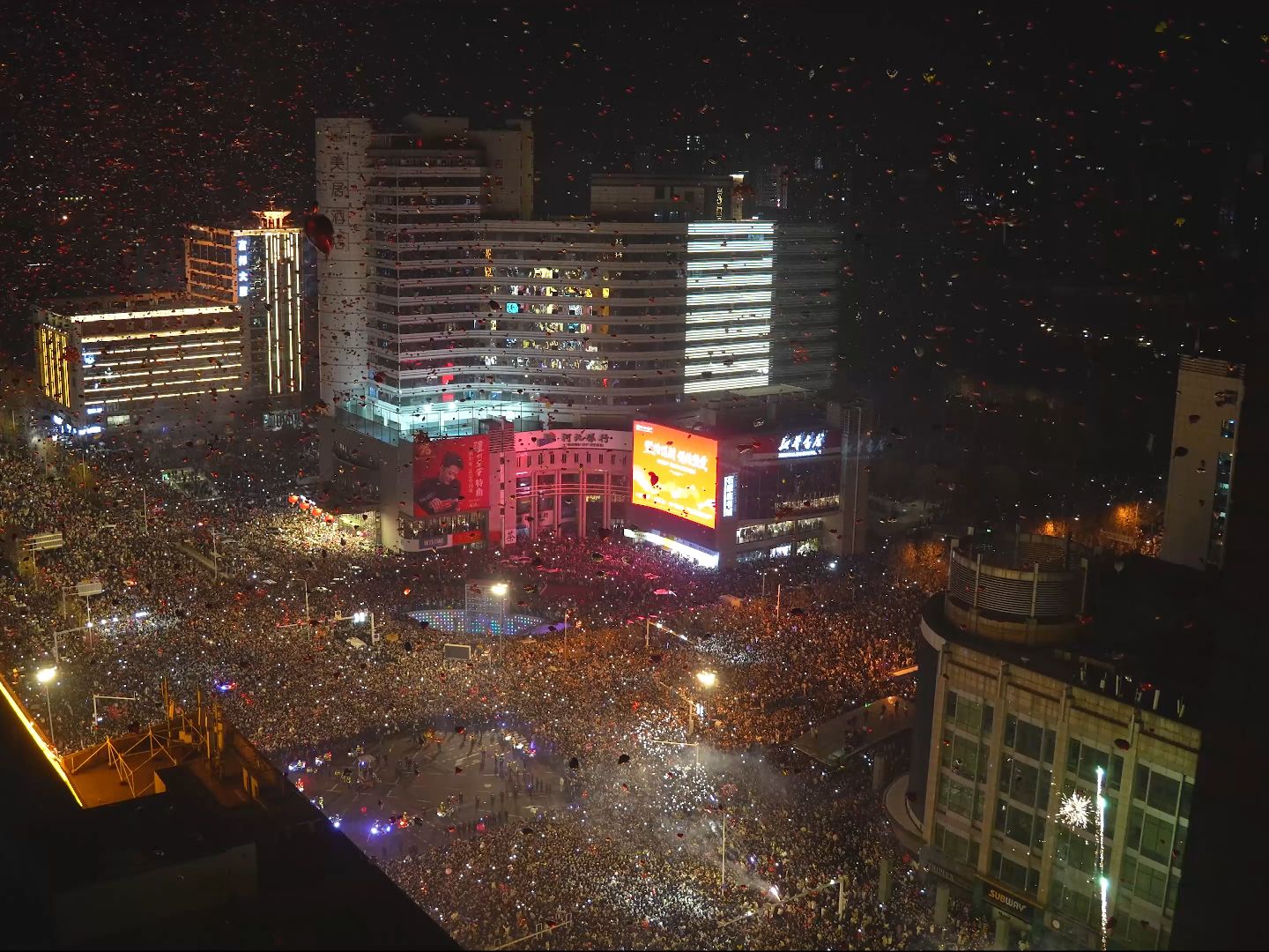 石家庄夜景北国图片