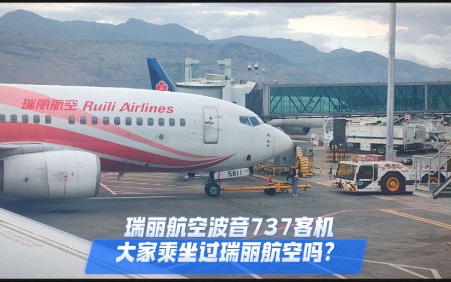 瑞丽航空波音737客机大家乘坐过瑞丽航空吗?哔哩哔哩bilibili