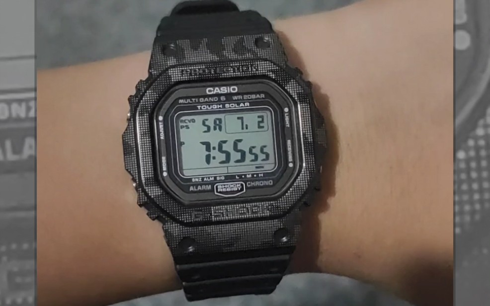 卡西欧gw5000原点 钛合金 迷彩改装