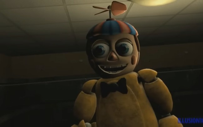 fnaf2015老sfm视频,气球男孩刺杀黄金弗雷迪