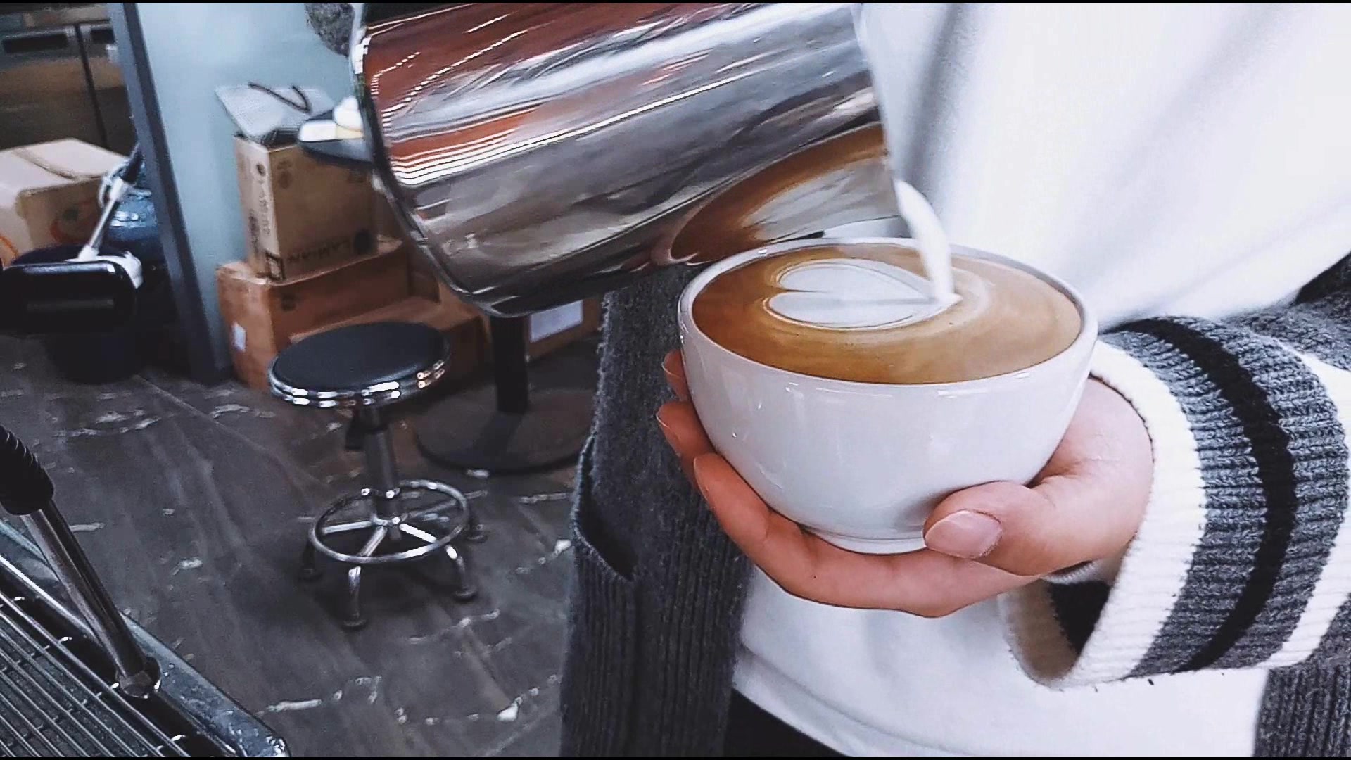 【拿铁拉花】练习第一弹-桃心