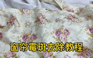 Download Video: 窗帘上面全是霉斑，干洗店教你在家轻松去除，洗完跟新的一样干净