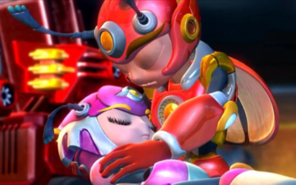 【铁甲威虫之骑刃王】赤焰七星and苗纹纹,患难见真情_哔哩哔哩 (゜-゜