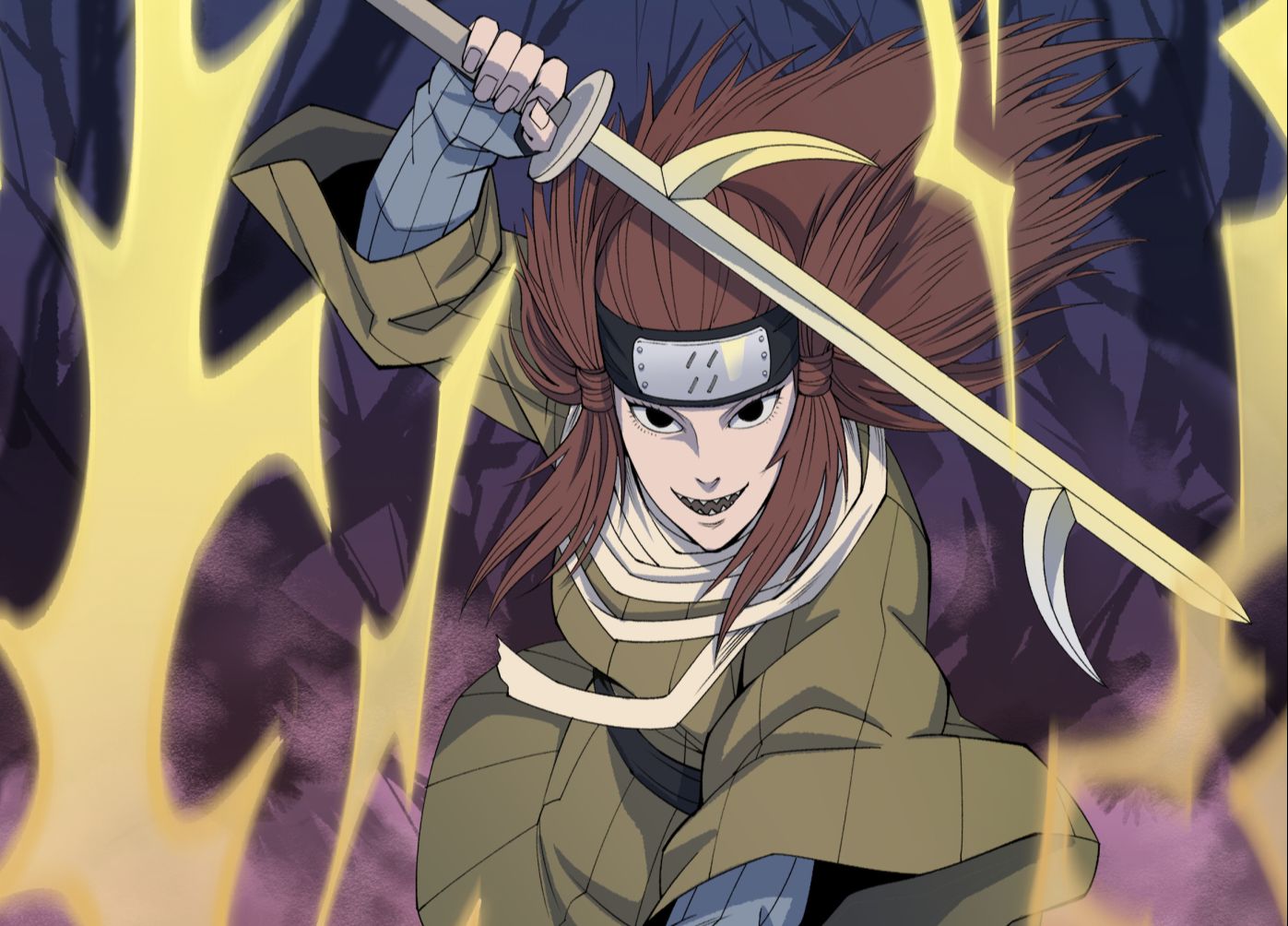 八十年老火迷绘火影忍者——忍刀七人众 林檎雨由利