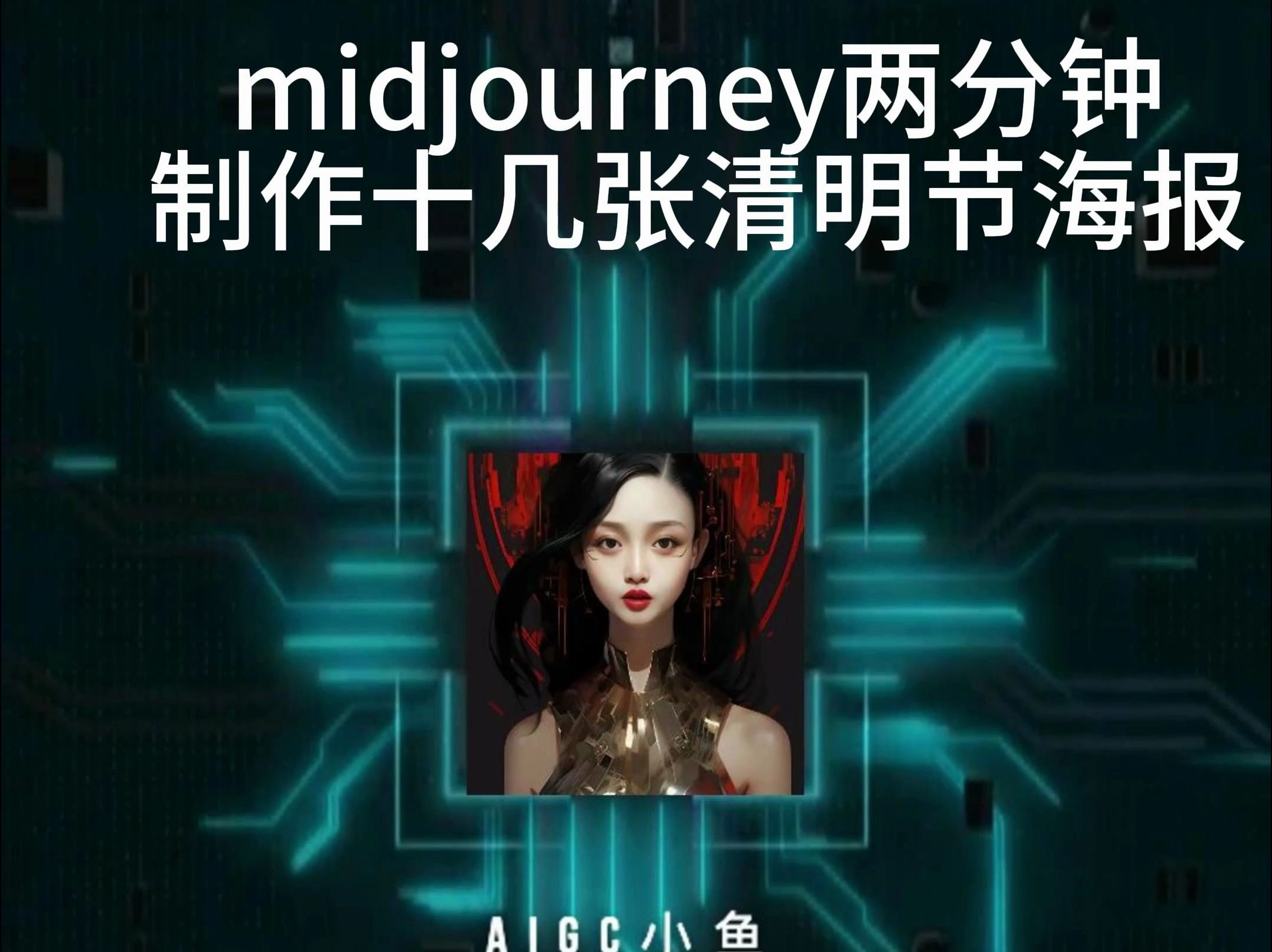 midjourney两分钟制作十几张清明节海报哔哩哔哩bilibili