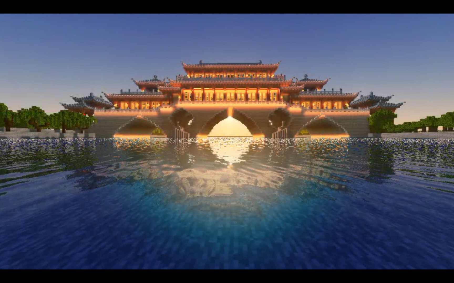 【minecraft】我把成都安顺廊桥搬到了我的世界里!_单机游戏热门视频