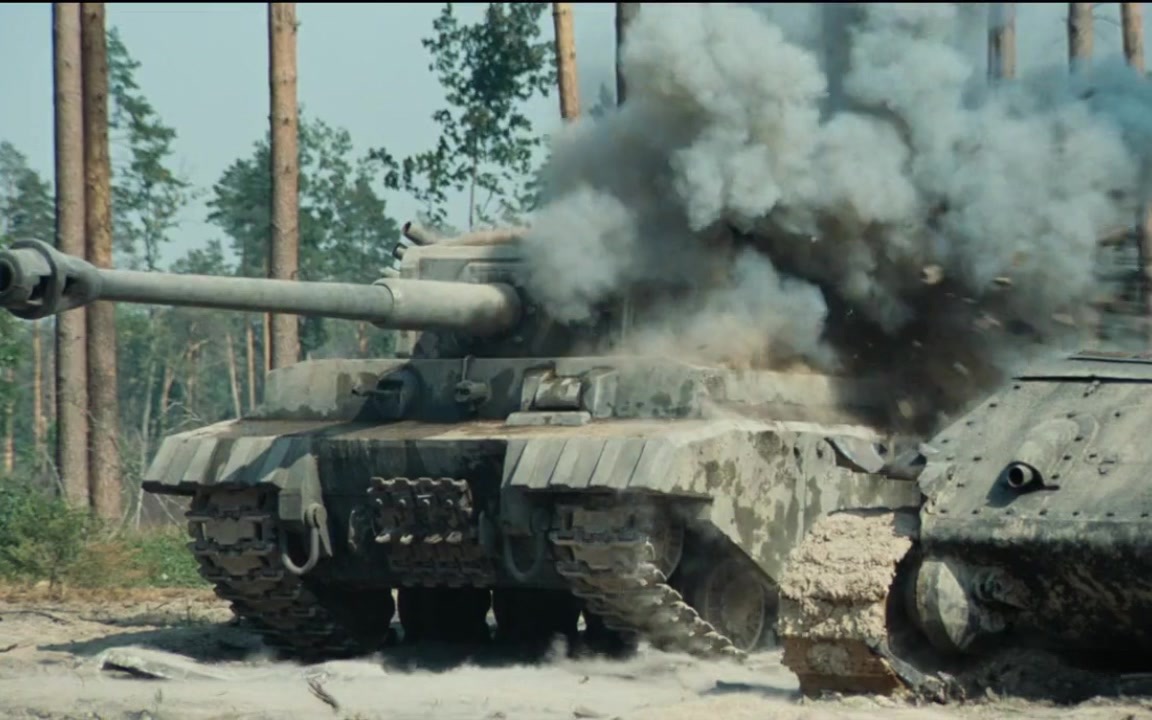 二战:狭路相逢勇者胜,t34正面对决虎式坦克