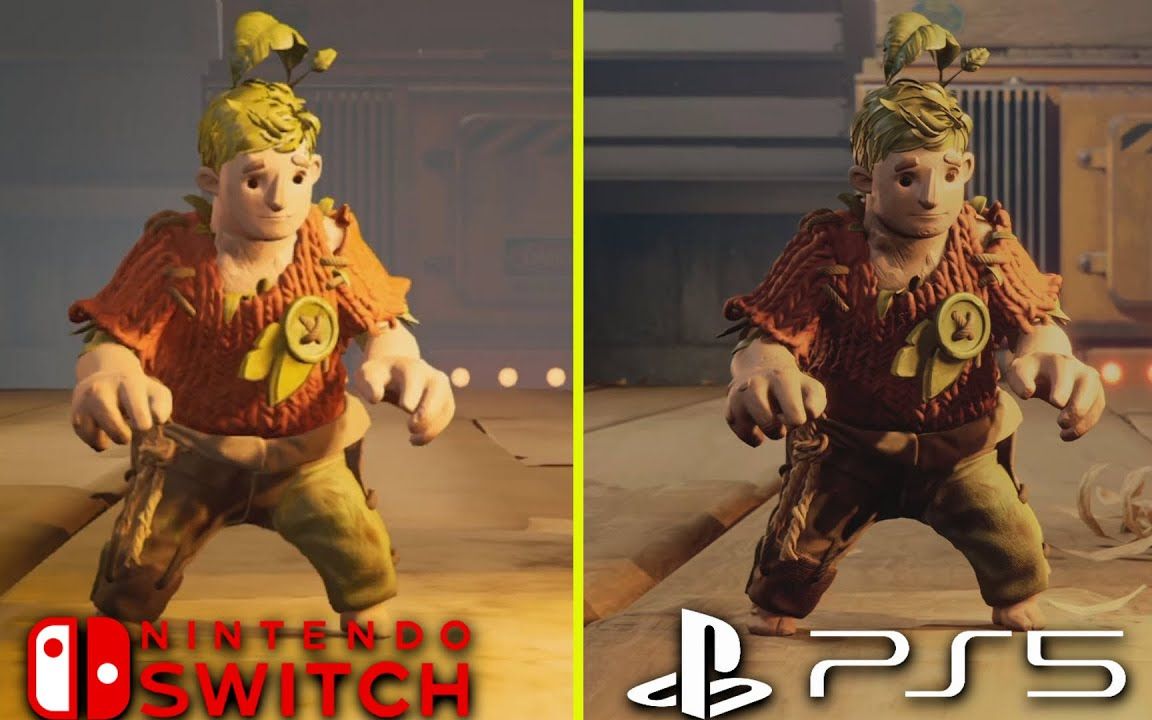 [图]《双人成行》Nintendo Switch vs PS5 早期画质对比